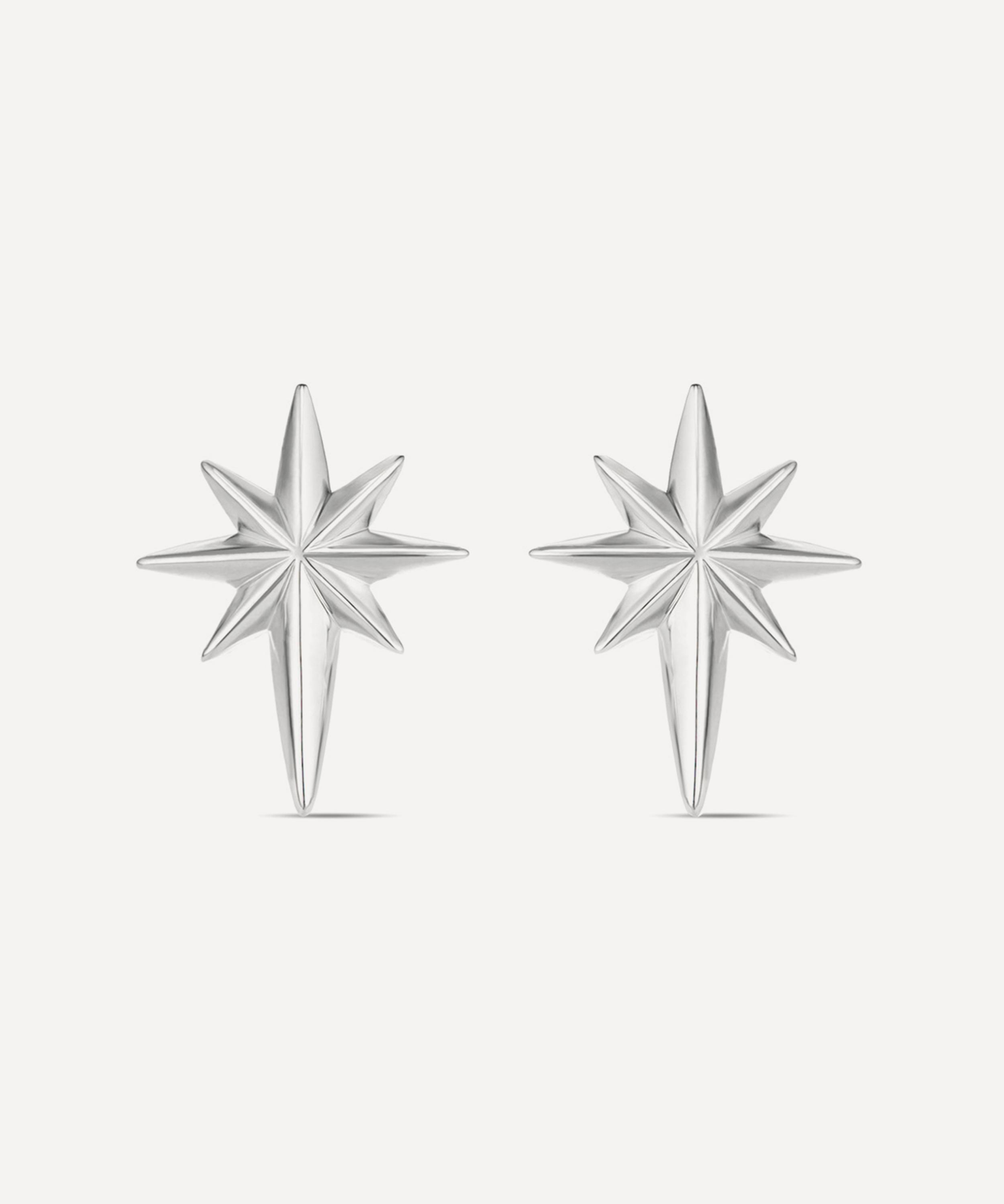 Dinny Hall - Sterling Silver North Star Stud Earrings