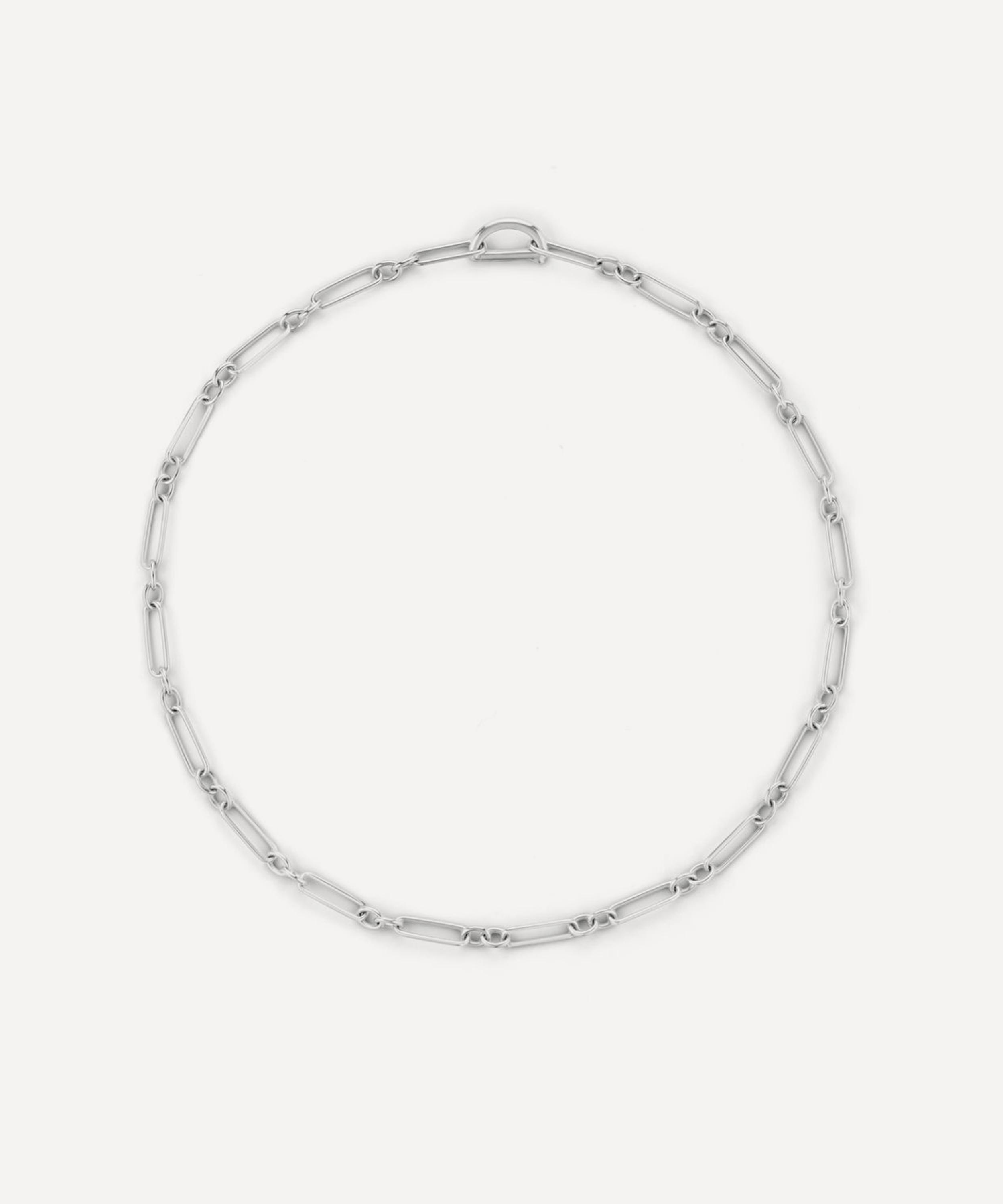 Dinny Hall - Sterling Silver Personalised Trombone Chain Necklace