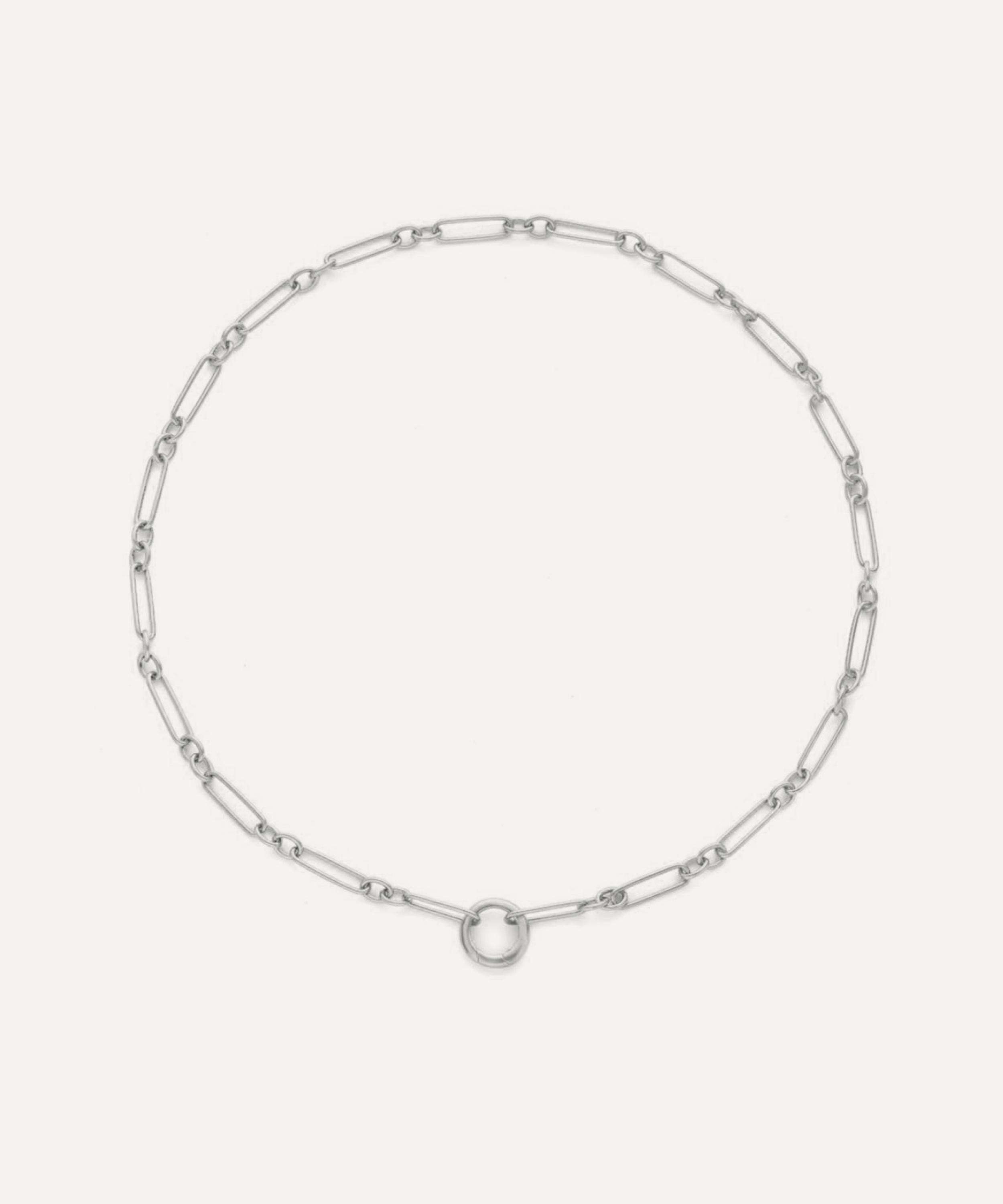 Dinny Hall - Sterling Silver Personalised Trombone Chain Necklace image number 2