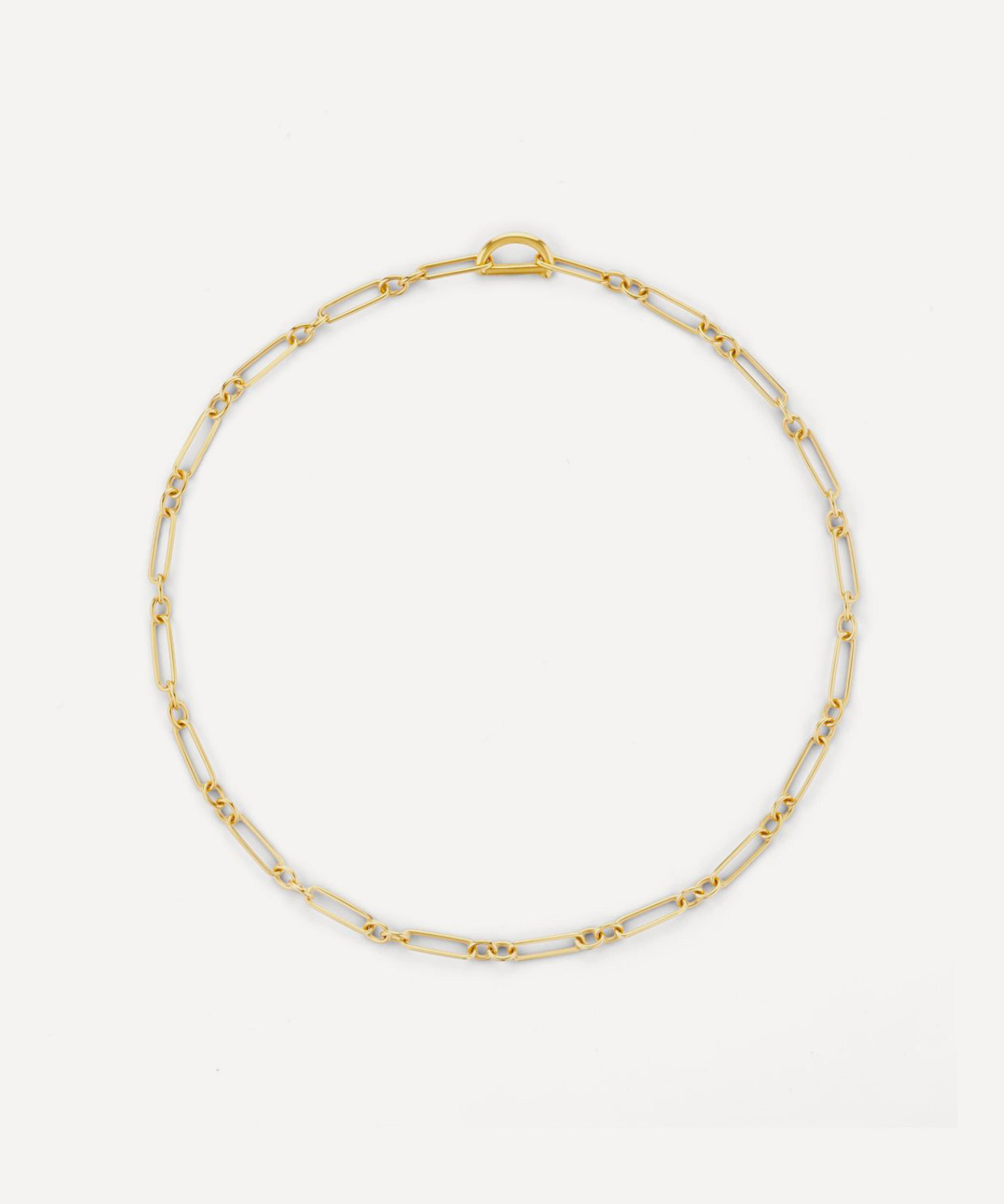 Dinny Hall - 18ct Gold-Plated Vermeil Silver Personalised Trombone Chain Necklace