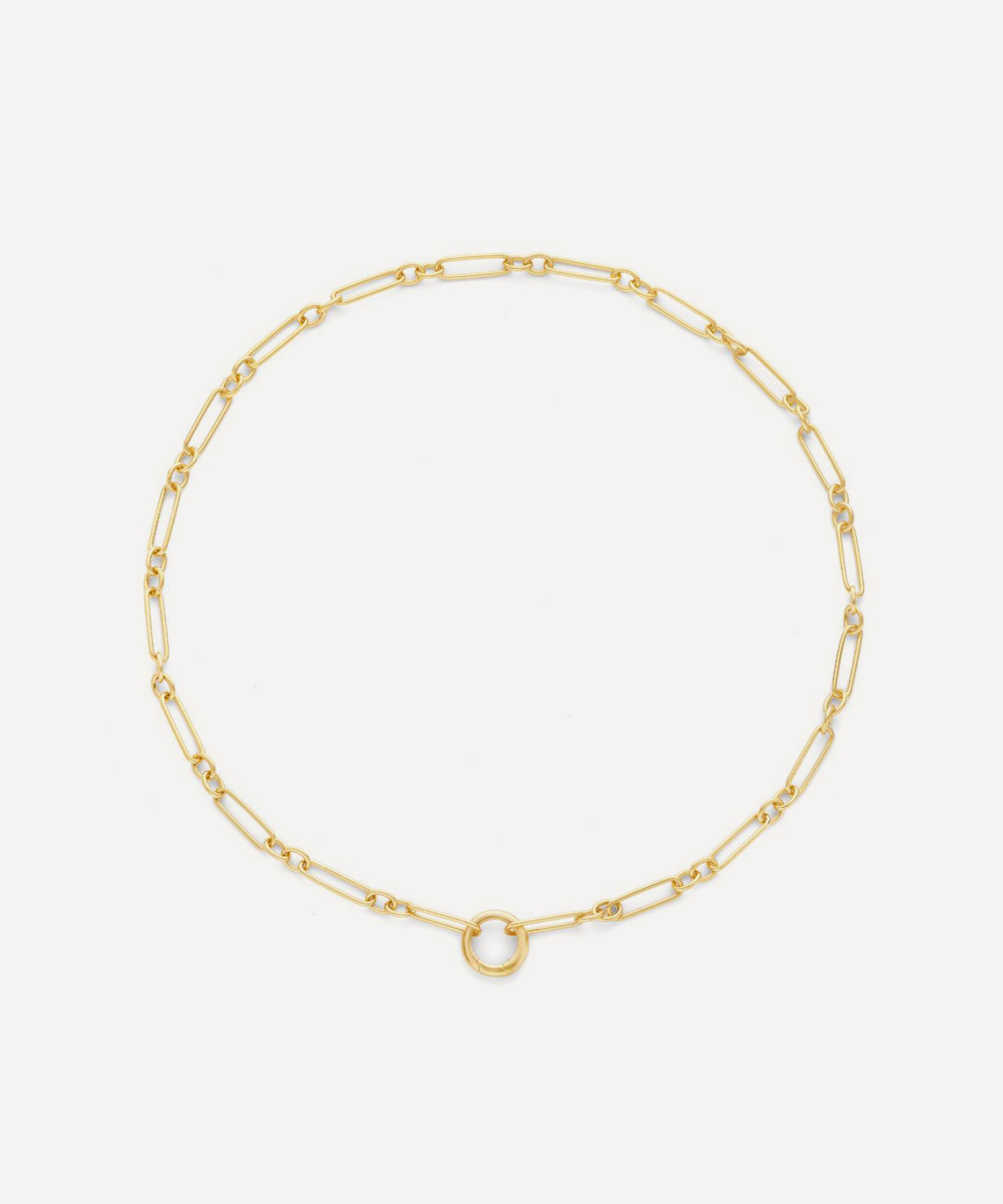 Dinny Hall - 18ct Gold-Plated Vermeil Silver Personalised Trombone Chain Necklace image number 2