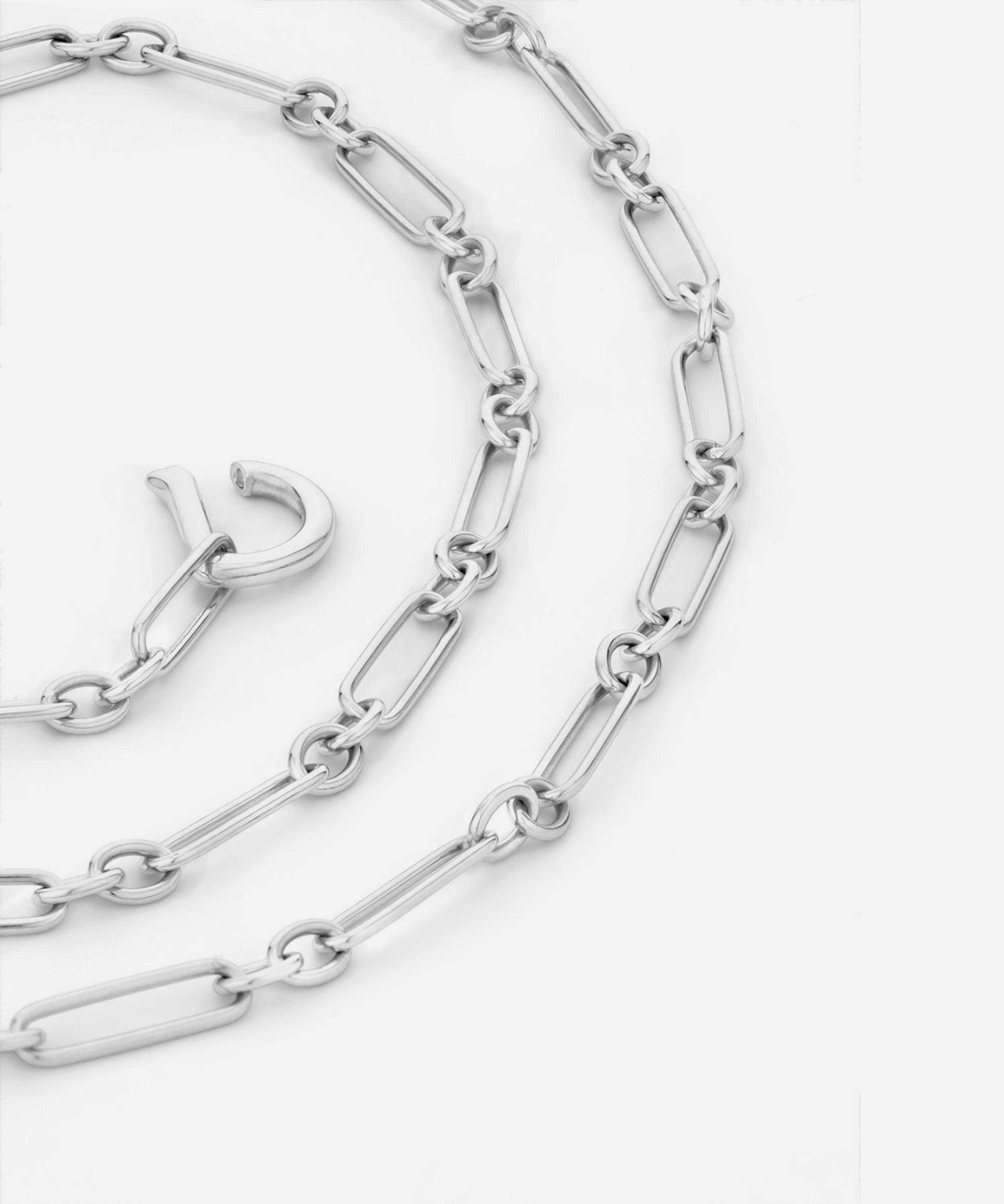 Dinny Hall - Sterling Silver Personalised Trombone Chain Necklace image number 2