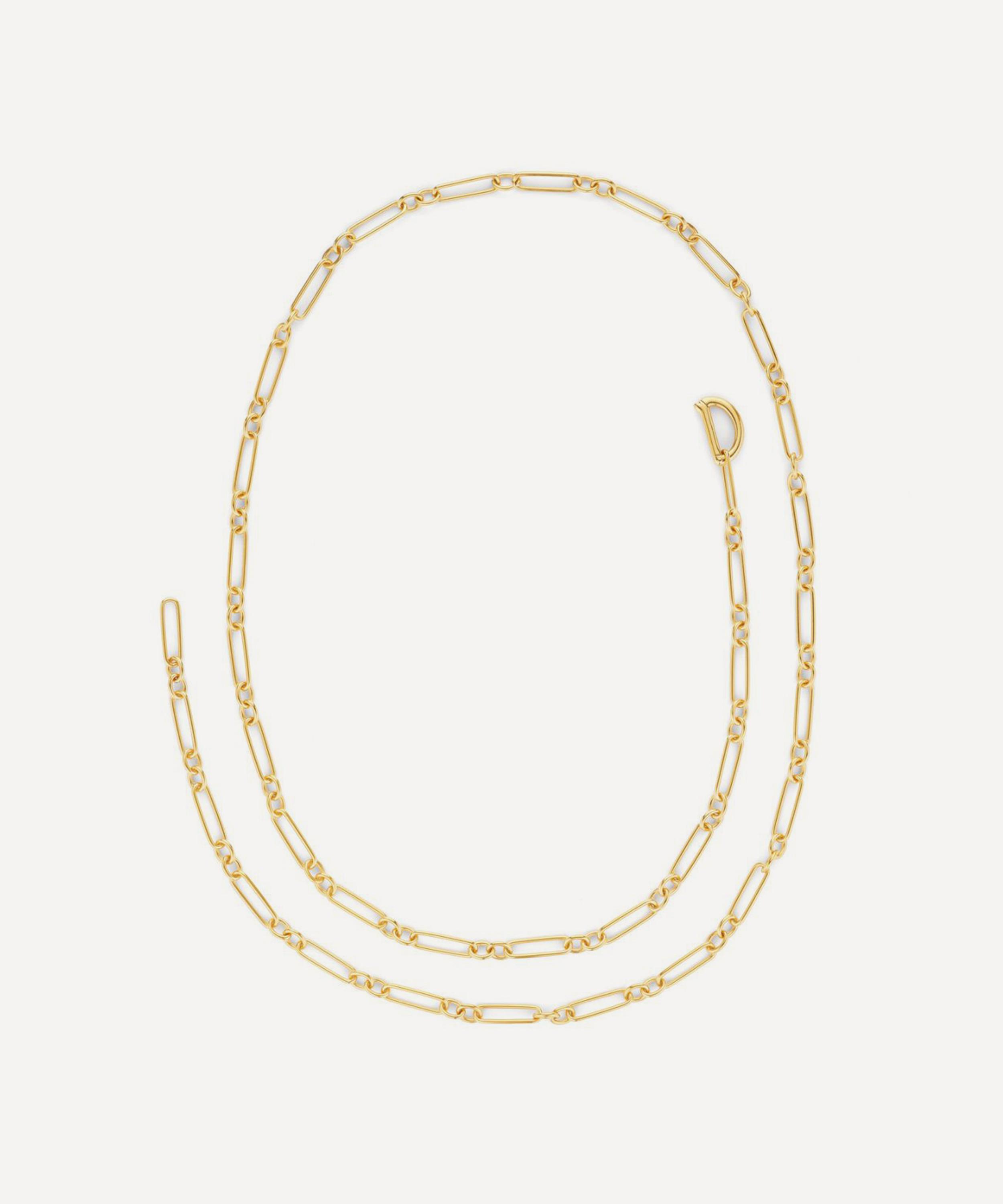 Dinny Hall - 18ct Gold-Plated Vermeil Silver Personalised Trombone Chain Necklace