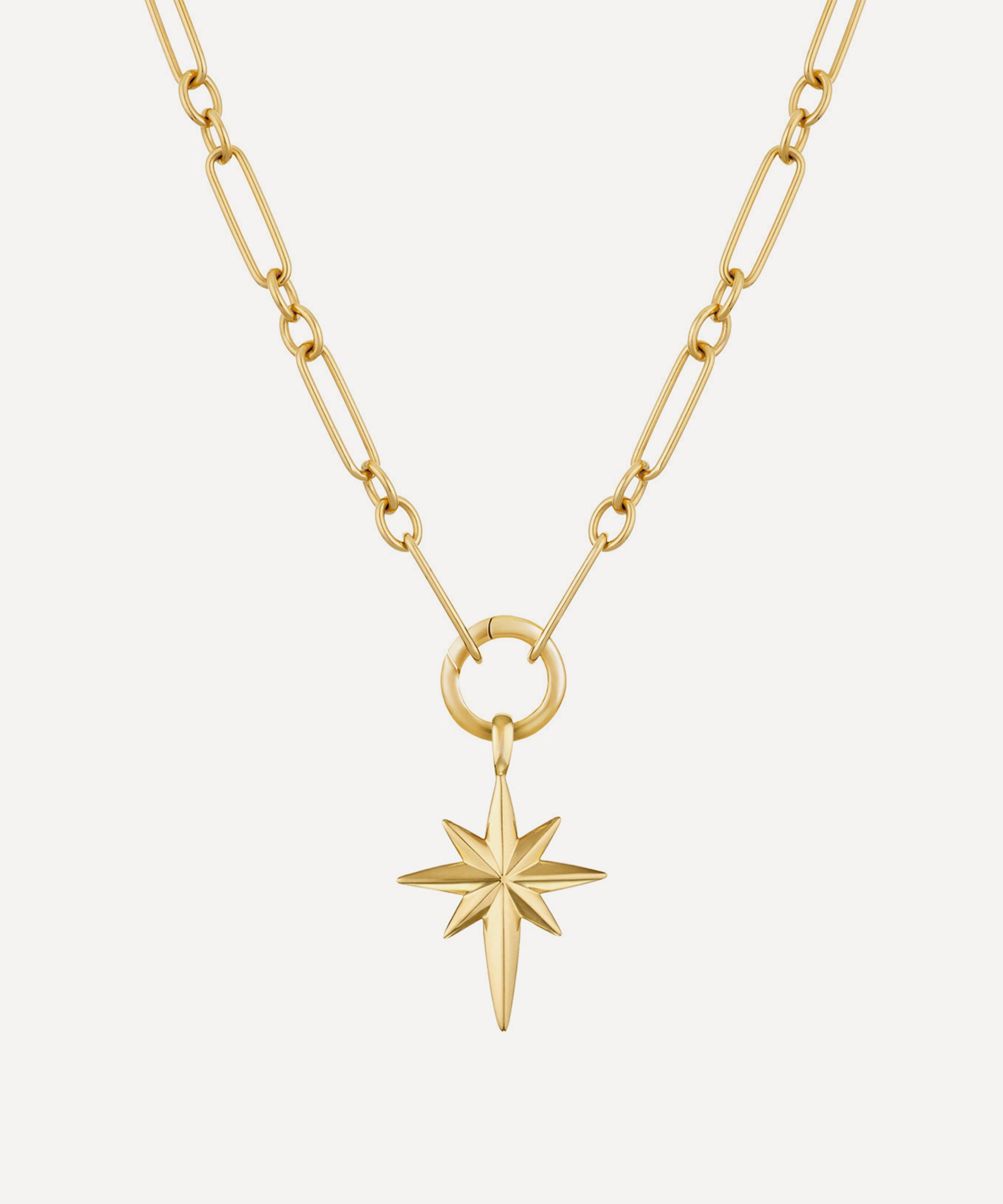 Dinny Hall - 18ct Gold-Plated Vermeil Silver Personalised North Star Necklace