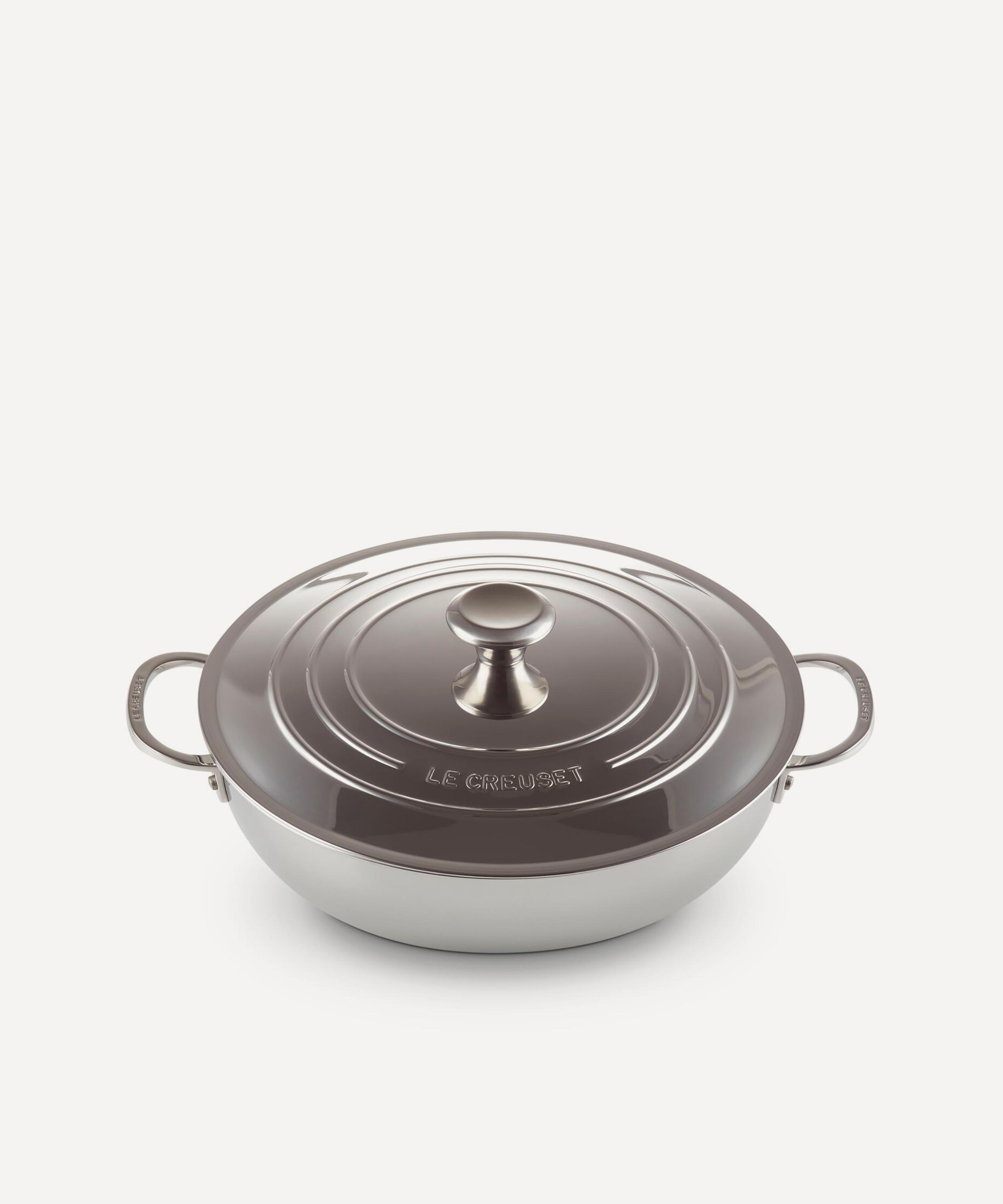 Le Creuset - Signature Stainless Steel Shallow Casserole with Lid