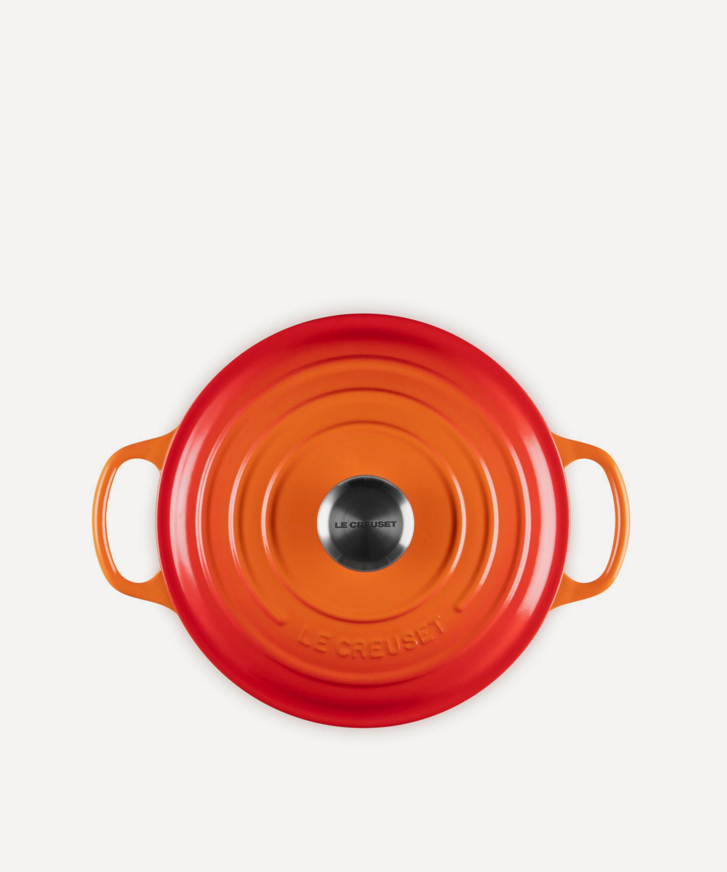Le Creuset - Signature Cast Iron 24cm Round Casserole in Volcanic image number 4