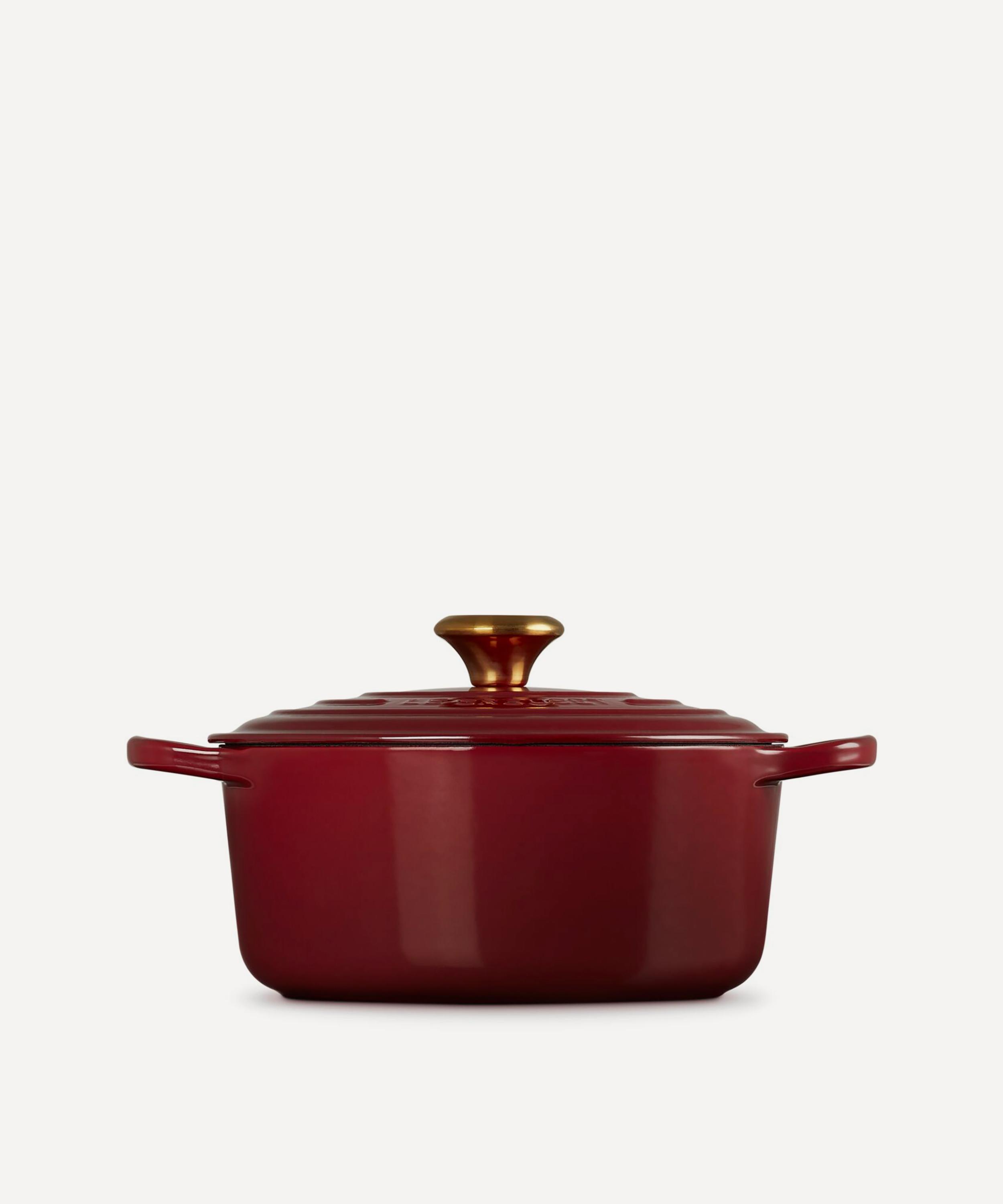 Le Creuset - Signature Cast Iron 24cm Round Casserole in Garnet image number 2