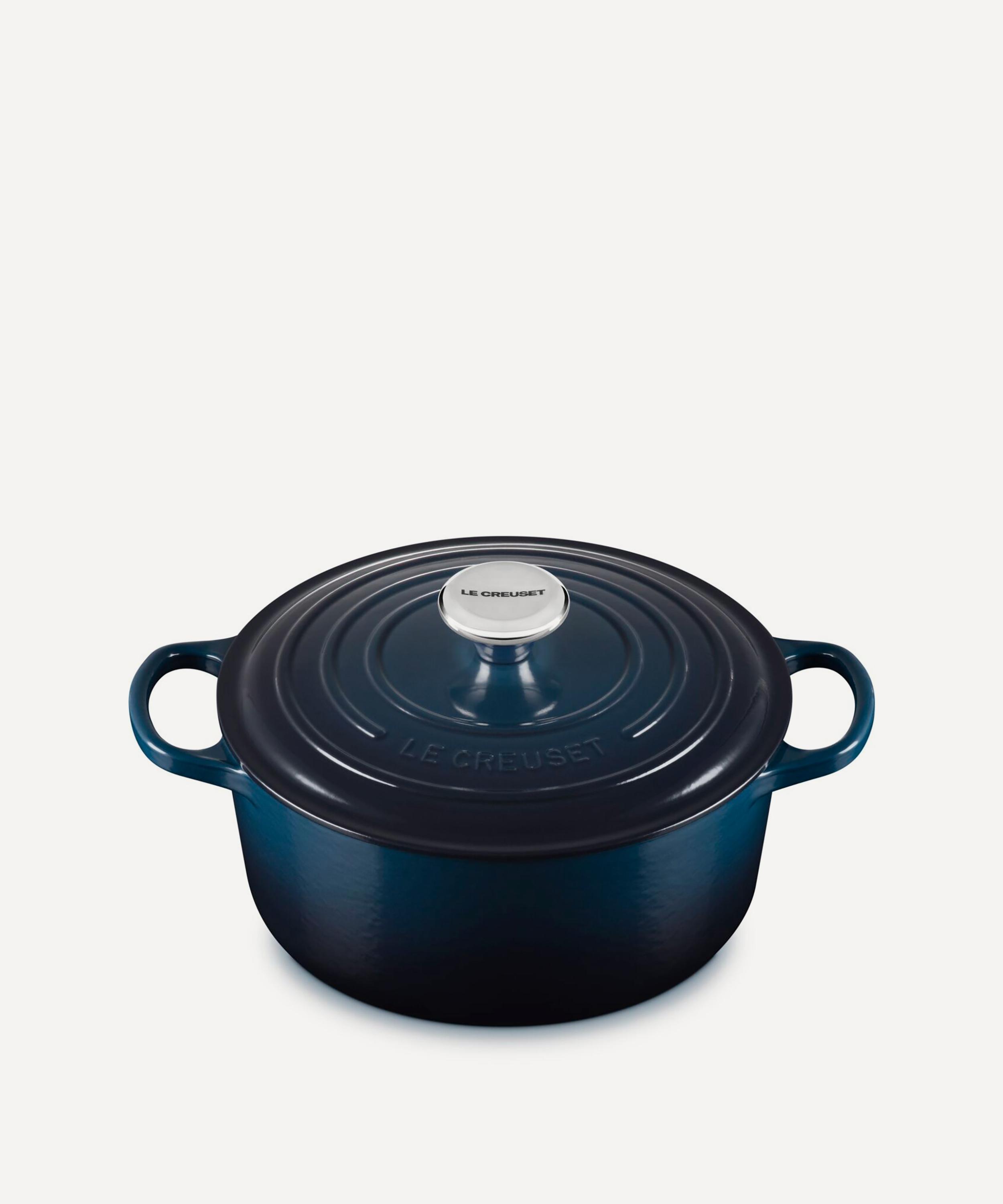 Le Creuset - Signature Cast Iron 24cm Round Casserole in Nuit image number 1