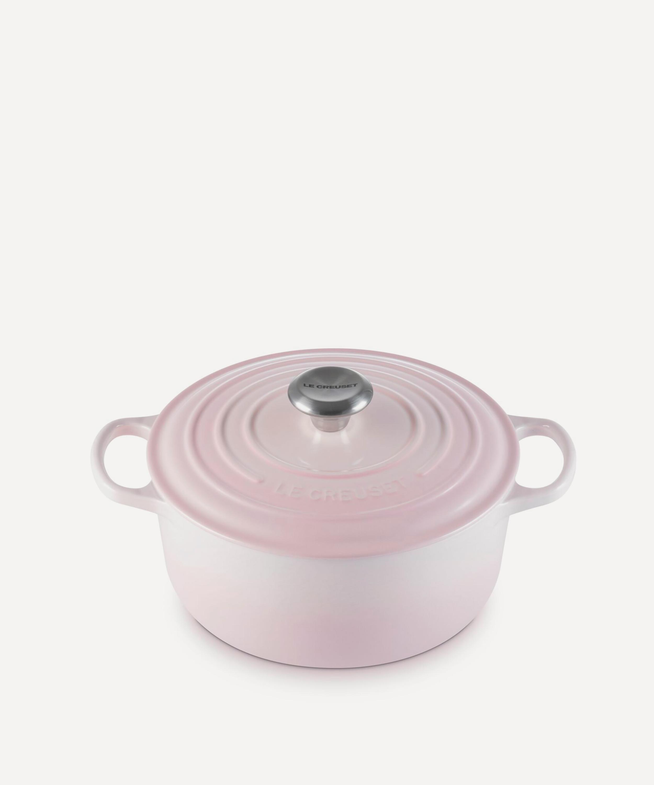 Le Creuset - Signature Cast Iron 24cm Round Casserole in Shell Pink image number 1