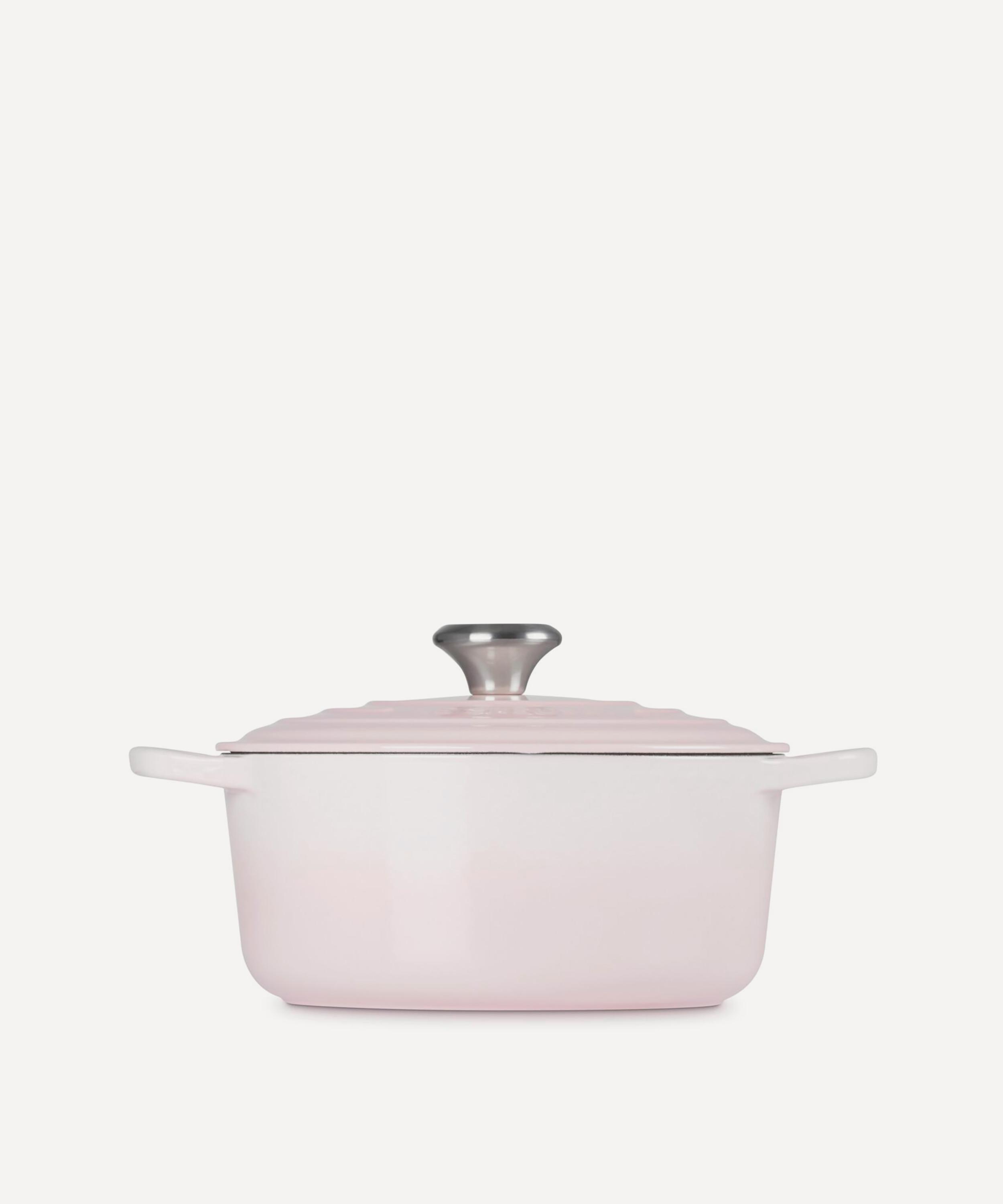 Le Creuset - Signature Cast Iron 24cm Round Casserole in Shell Pink image number 2