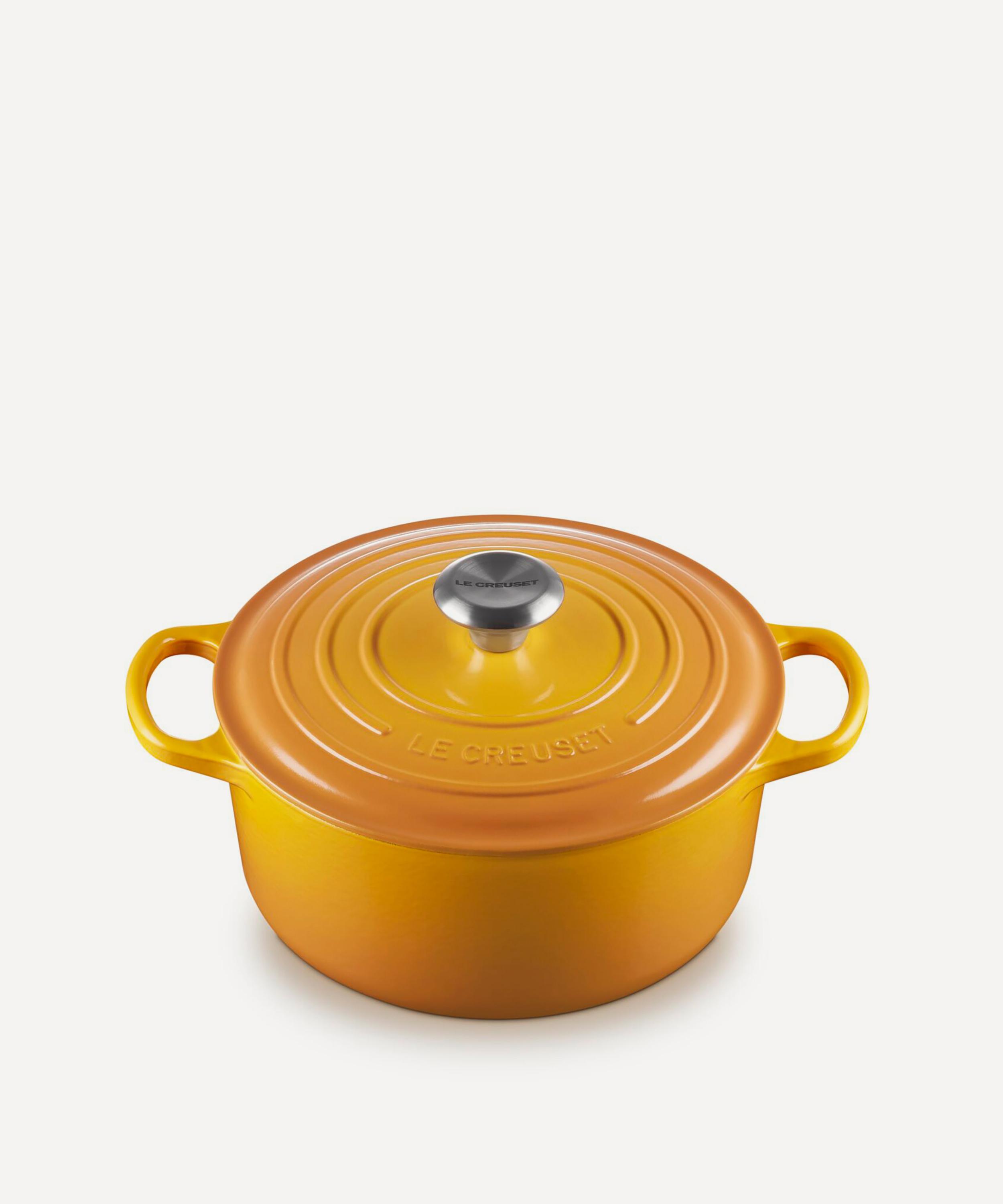 Le Creuset - Signature Cast Iron 24cm Round Casserole in Nectar image number 1
