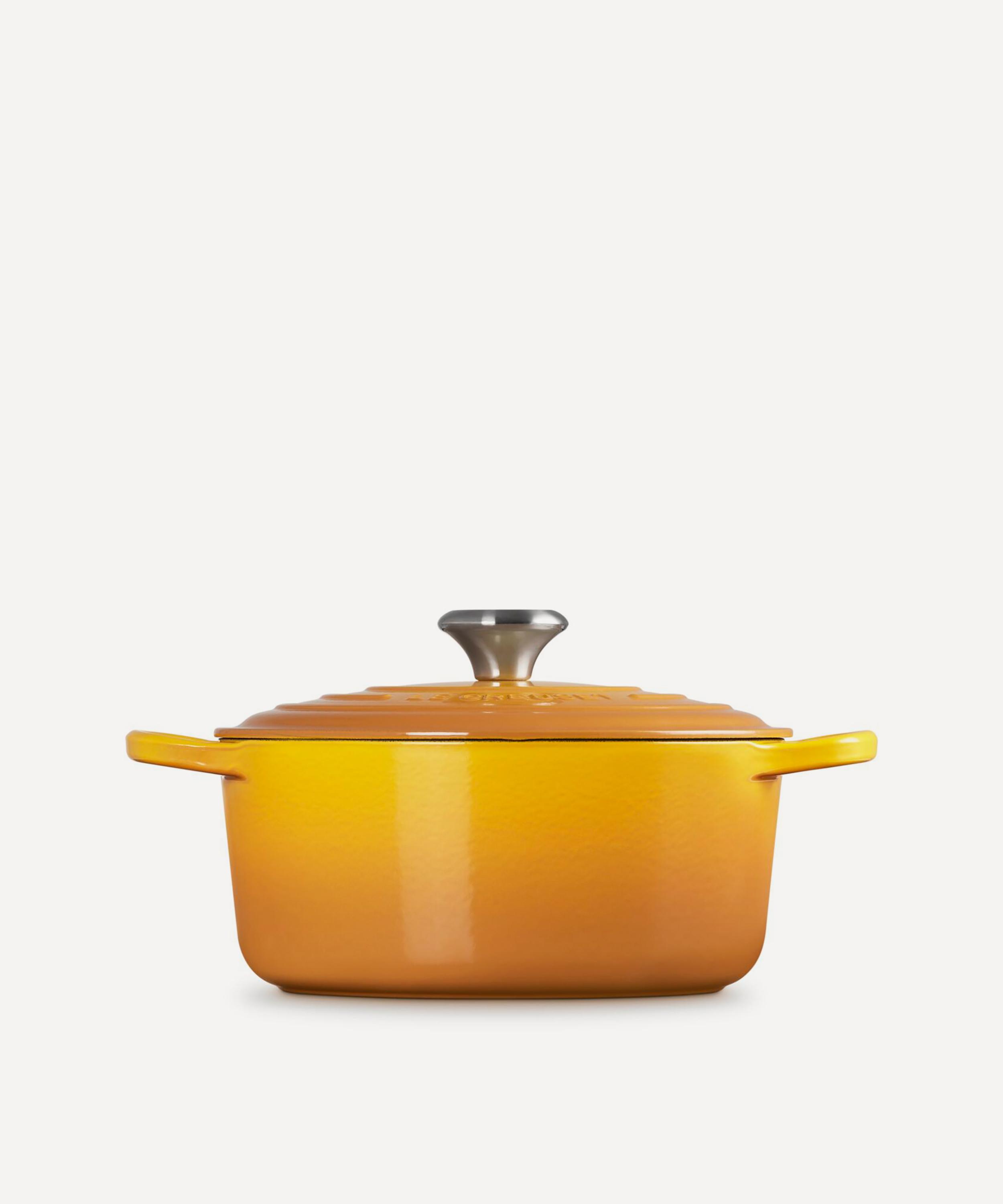 Le Creuset - Signature Cast Iron 24cm Round Casserole in Nectar image number 2