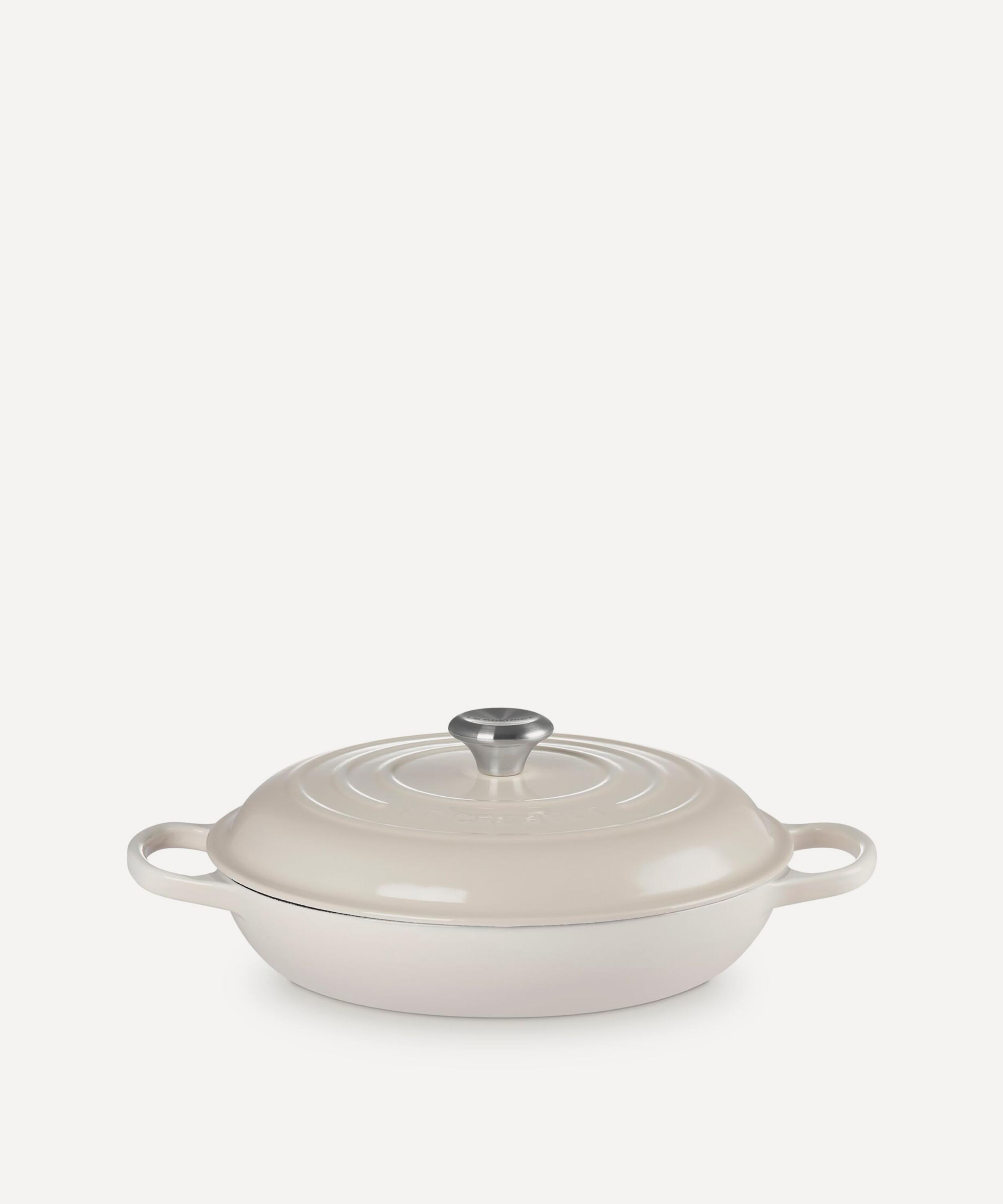 Le Creuset - Signature Cast Iron 30cm Shallow Casserole in Meringue image number 0