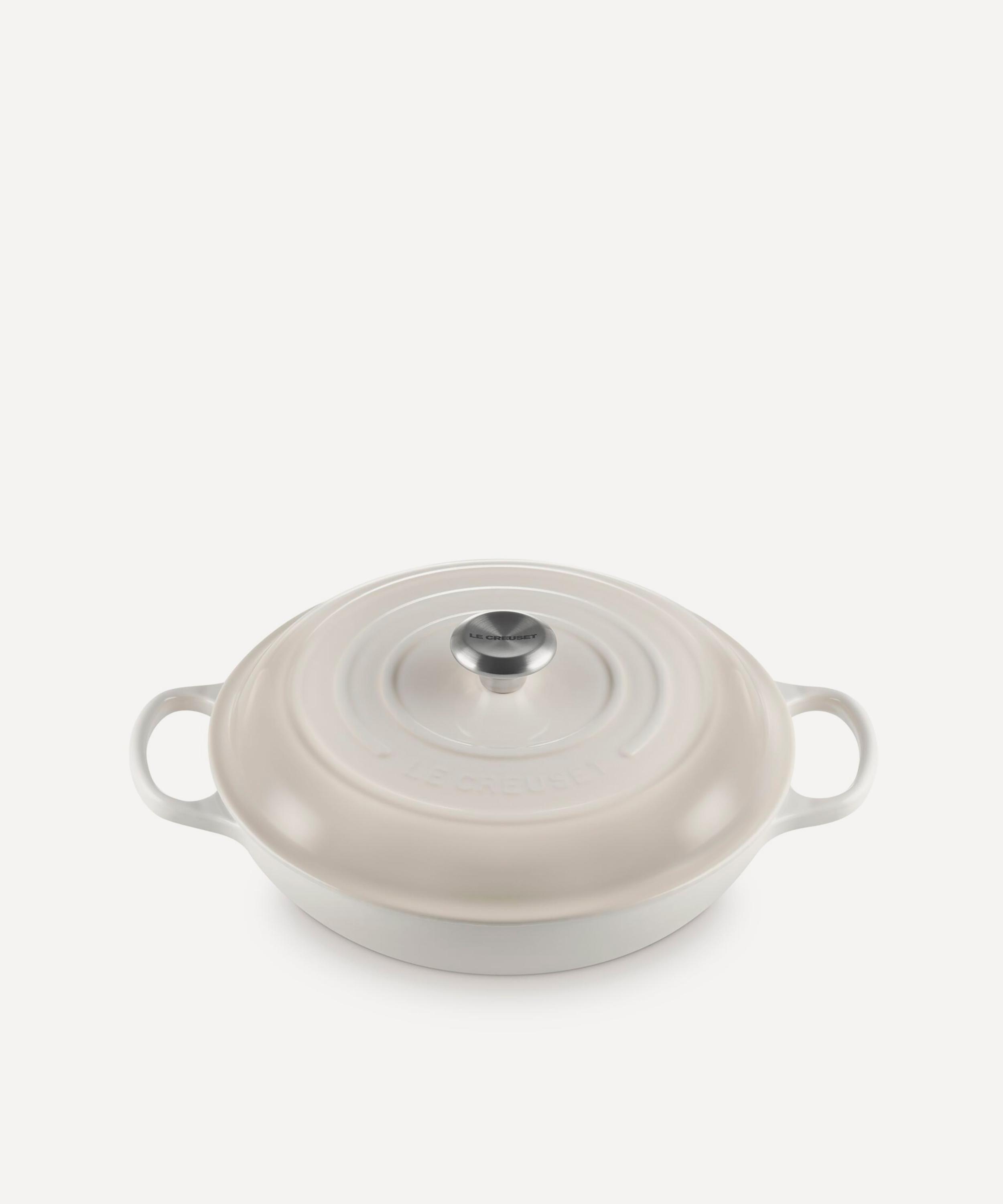 Le Creuset - Signature Cast Iron 30cm Shallow Casserole in Meringue image number 1
