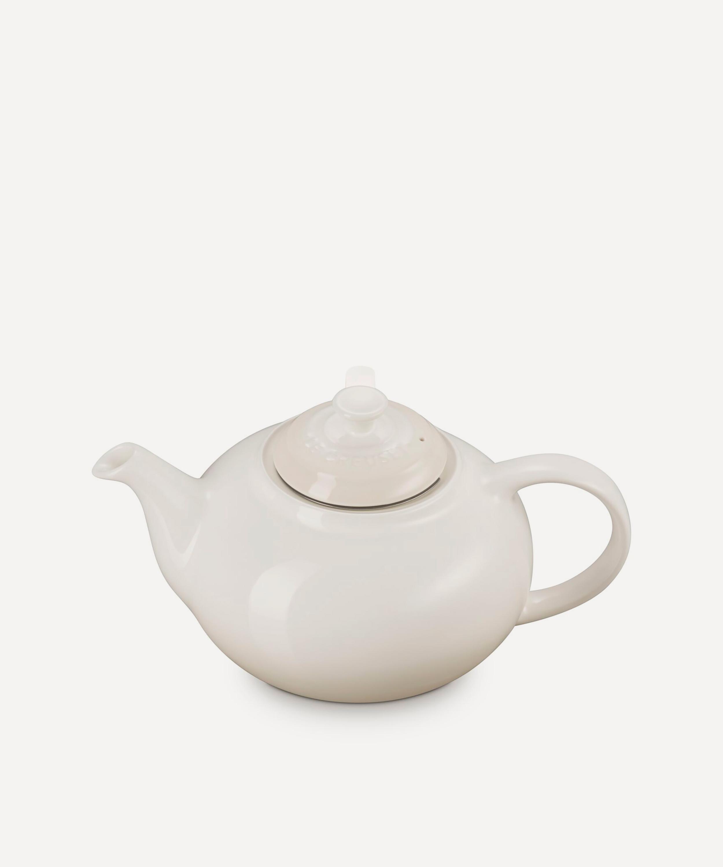 Le Creuset - Classic Stoneware Teapot and Infuser Set in Meringue image number 1