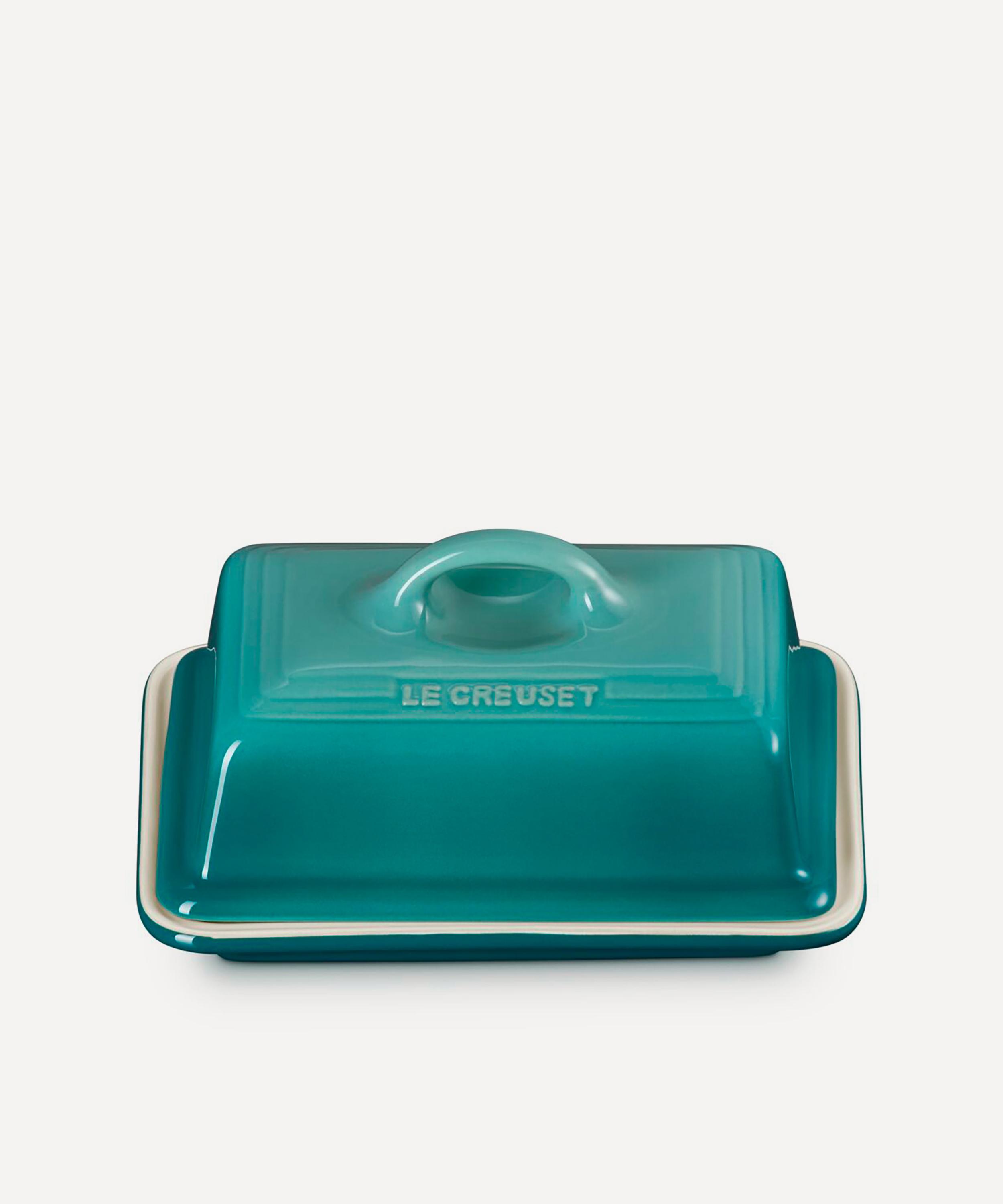 Le Creuset - Stoneware Butter Dish in Blue Riviera image number 2