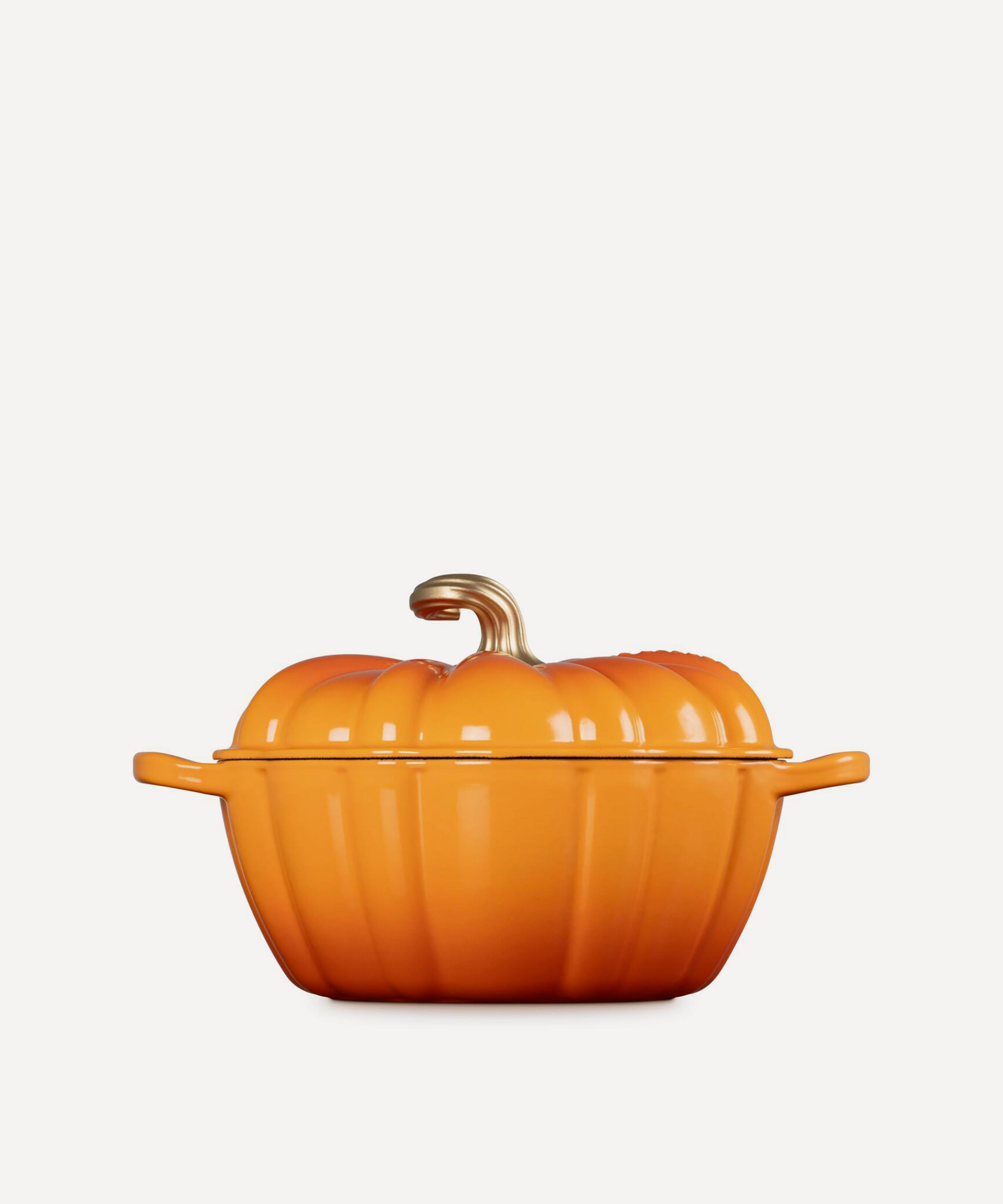 Le Creuset - Cast Iron Stoneware Pumpkin Casserole Dish in Marronnier image number 2