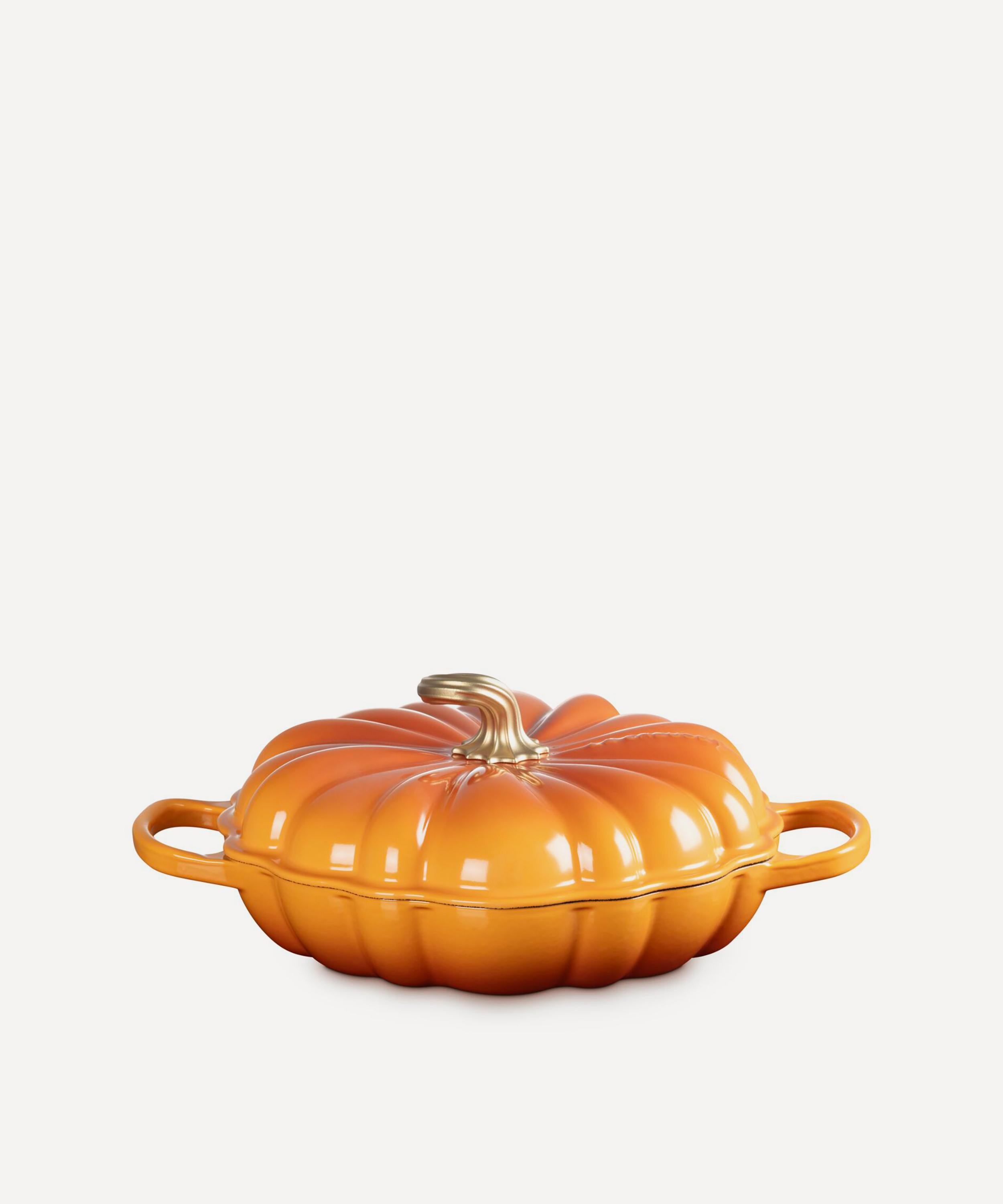 Le Creuset - Cast Iron Stoneware Pumpkin Shallow Casserole Dish in Maronnier