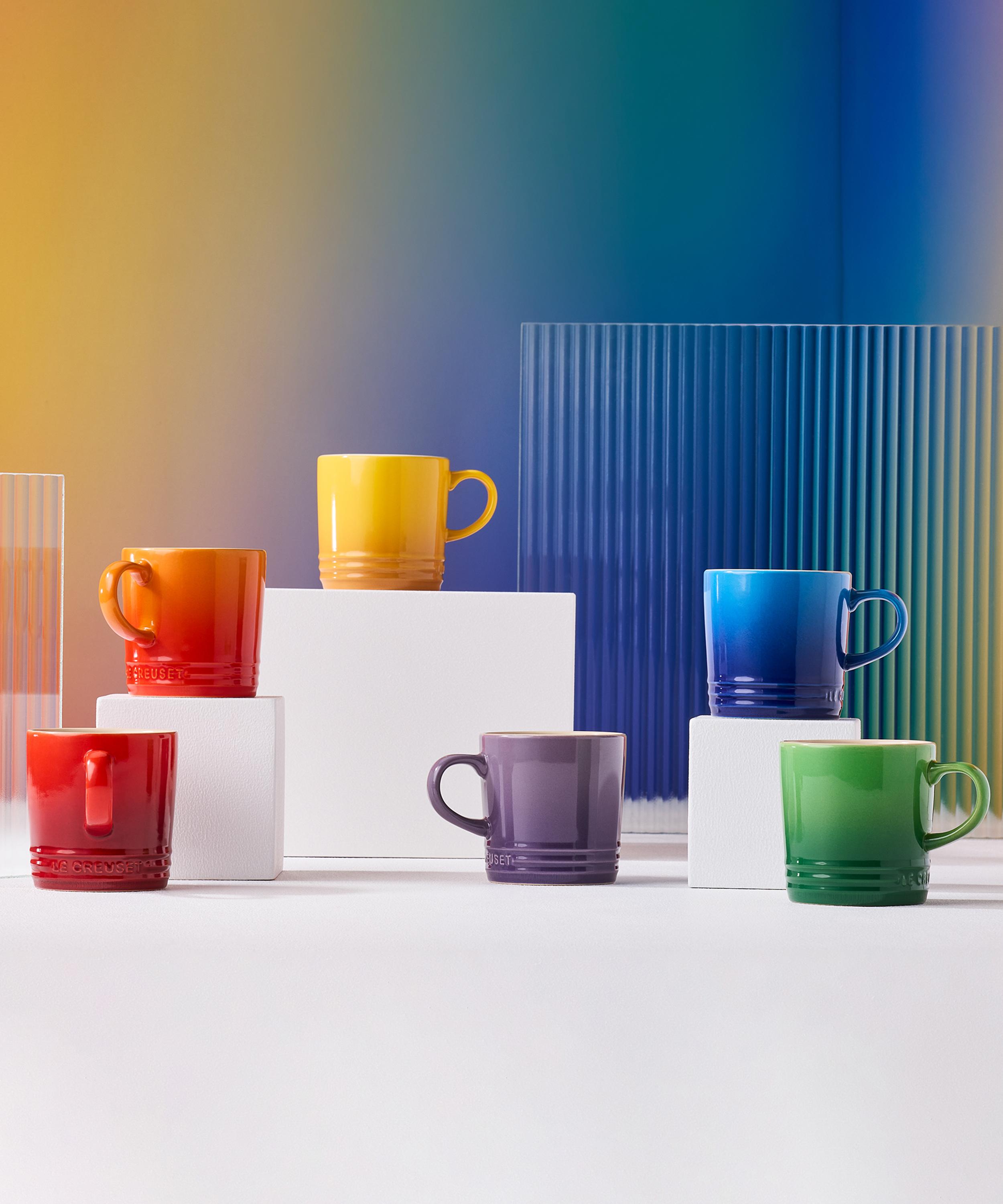 Le Creuset - Rainbow Stoneware Mugs Set of Six image number 3