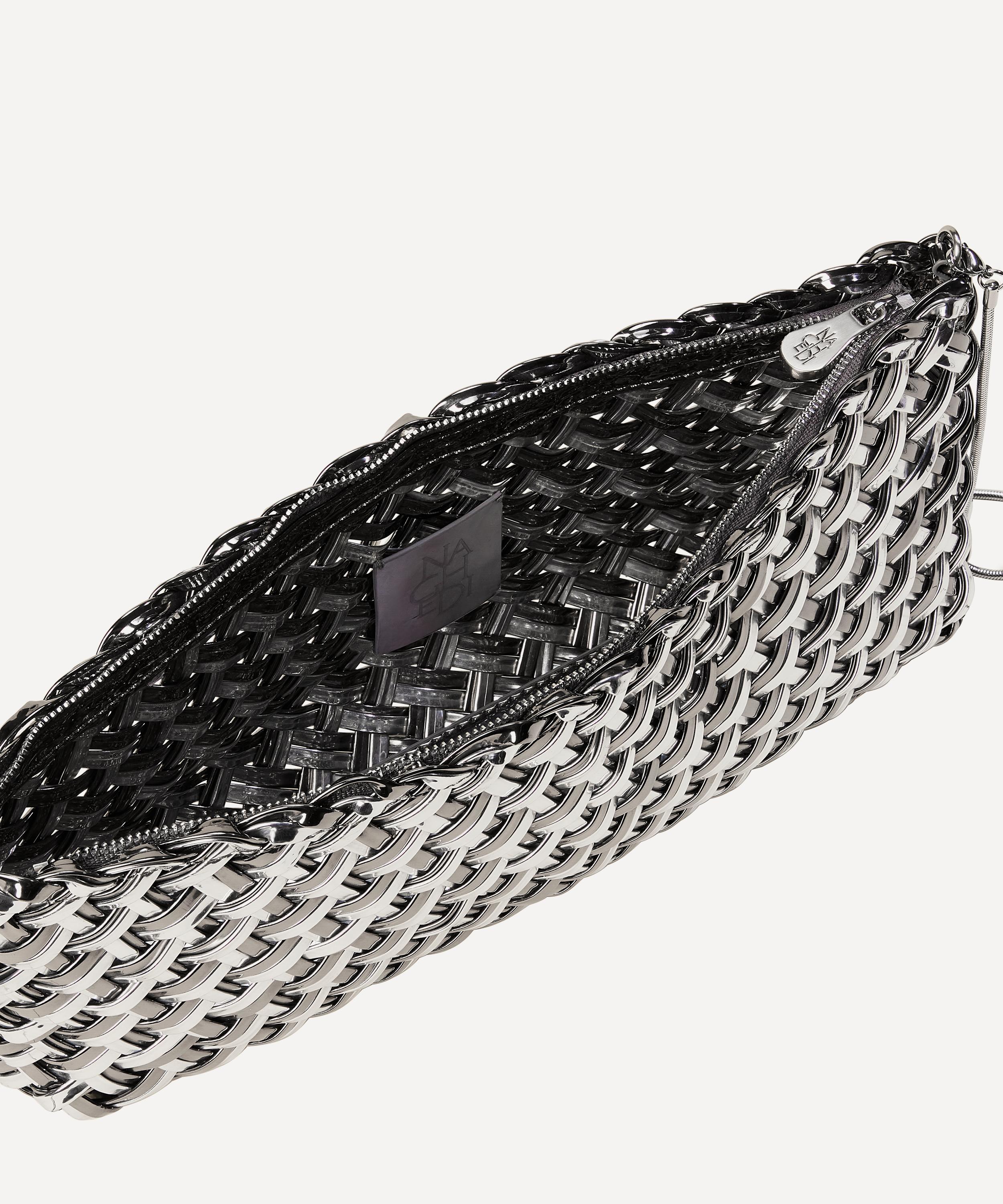 Naghedi - Gala Medium Metallic Clutch image number 4