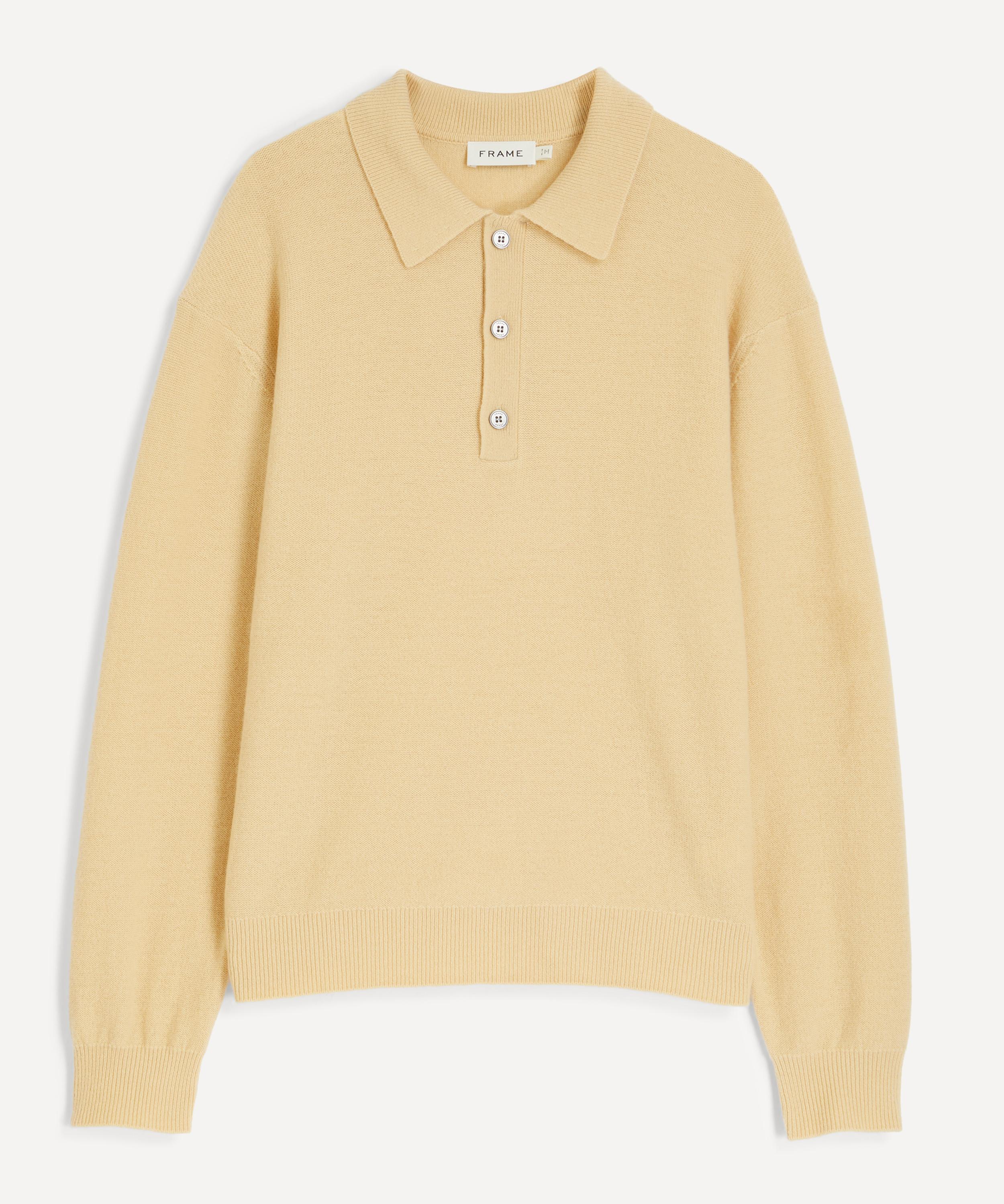 Frame - Old Yellow Boiled Wool Polo Jumper
