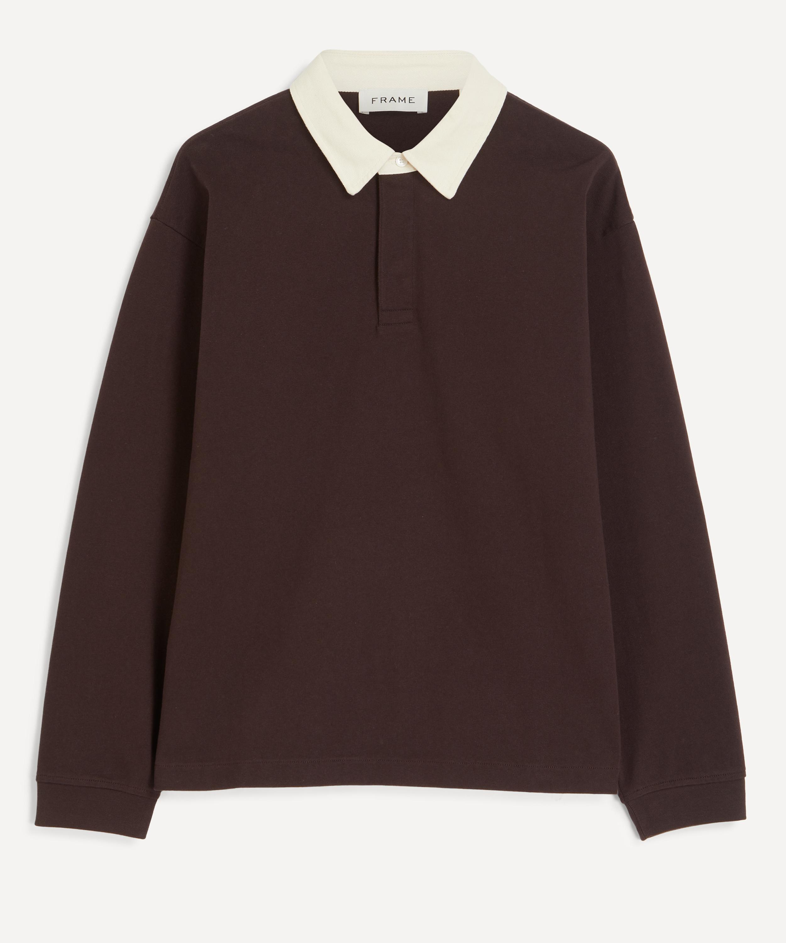 Frame - Brown Rugby Polo Shirt