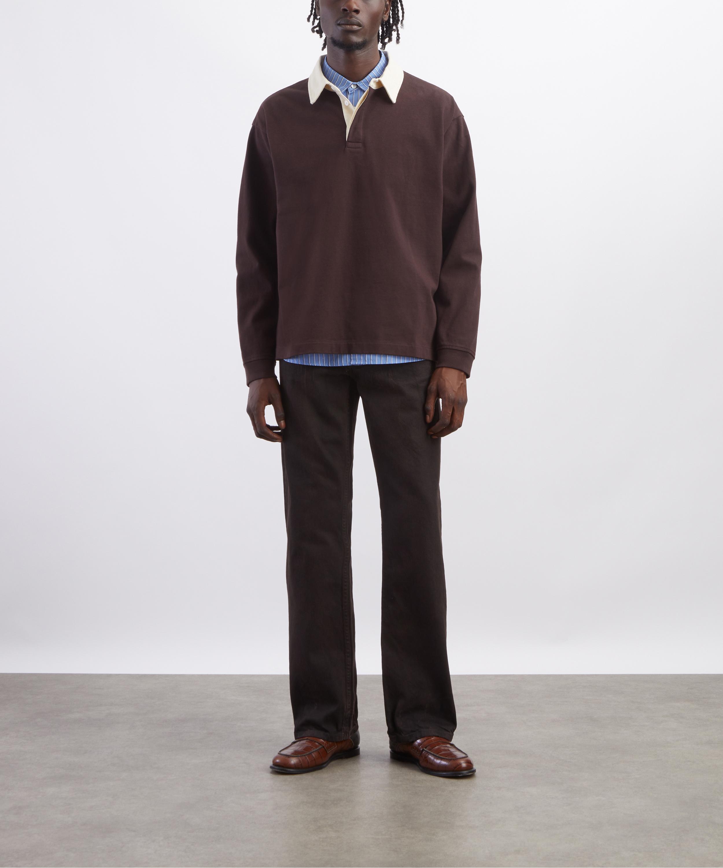 Frame - Brown Rugby Polo Shirt image number 1