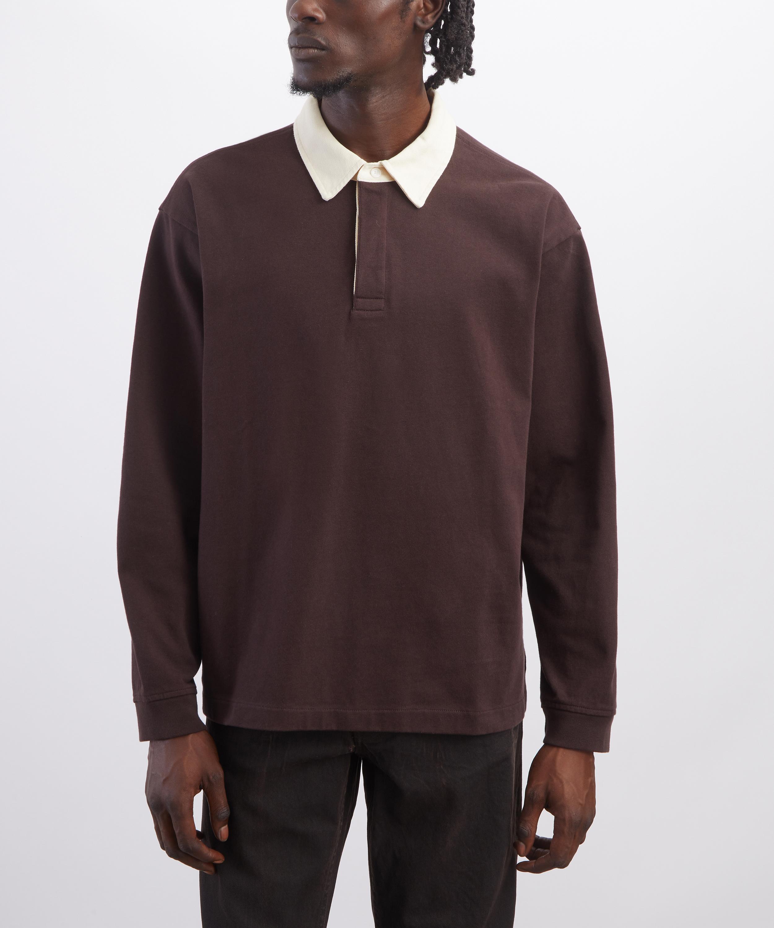 Frame - Brown Rugby Polo Shirt image number 2