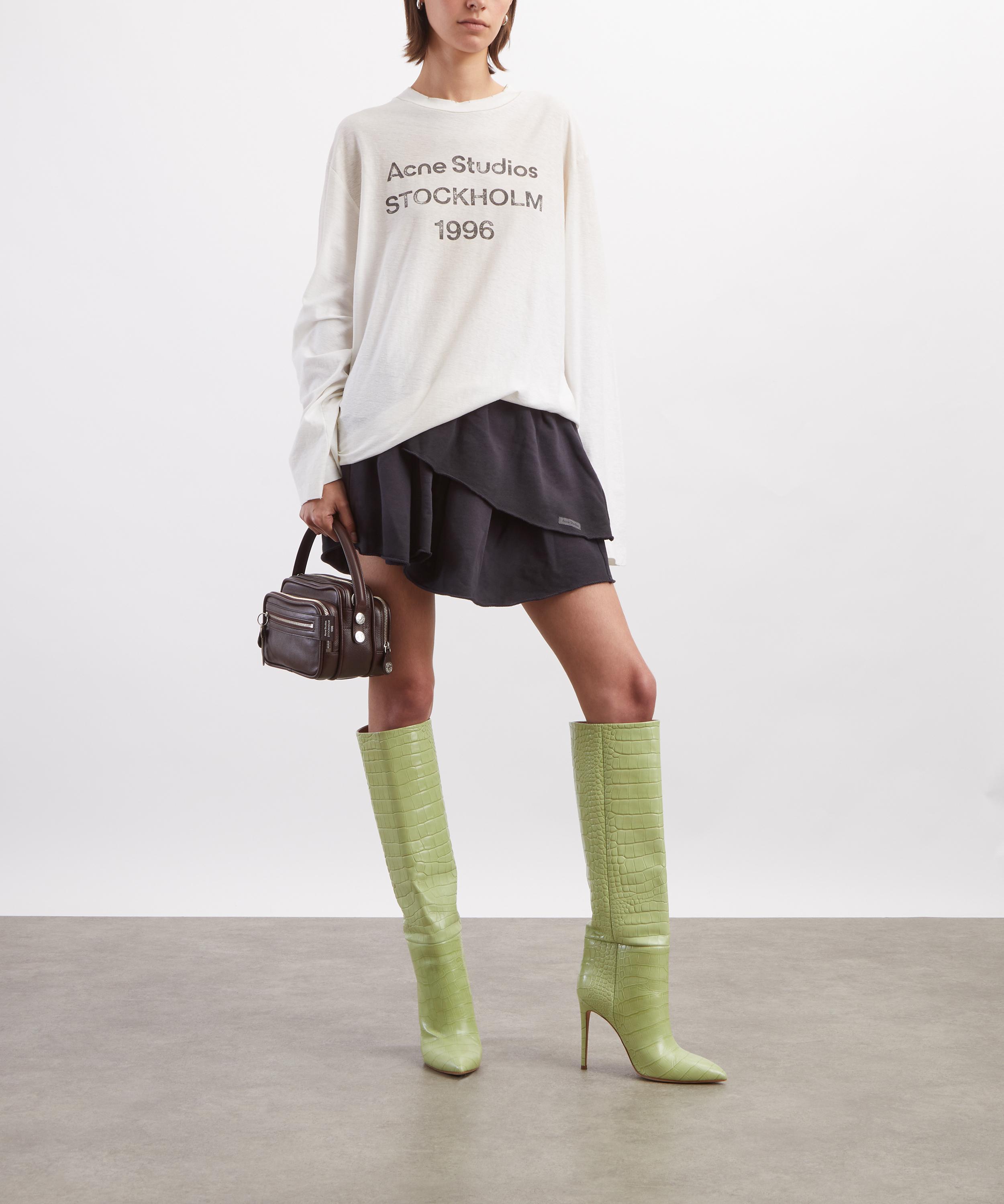 Acne Studios - Sprayed Logo Long-Sleeve T-Shirt image number 1