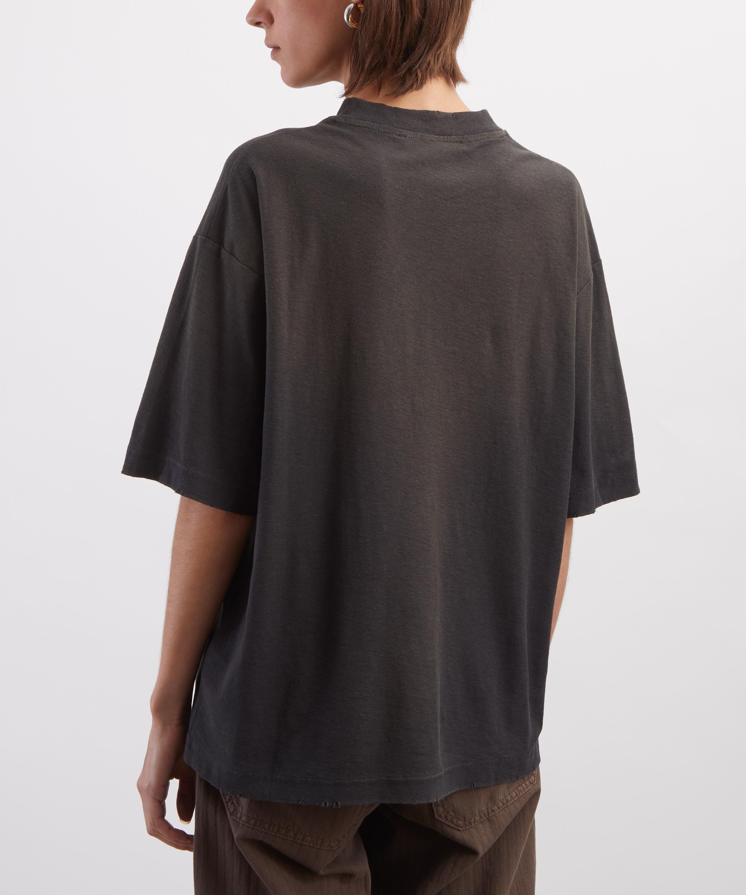 Acne Studios - Black Sprayed Logo T-Shirt image number 3