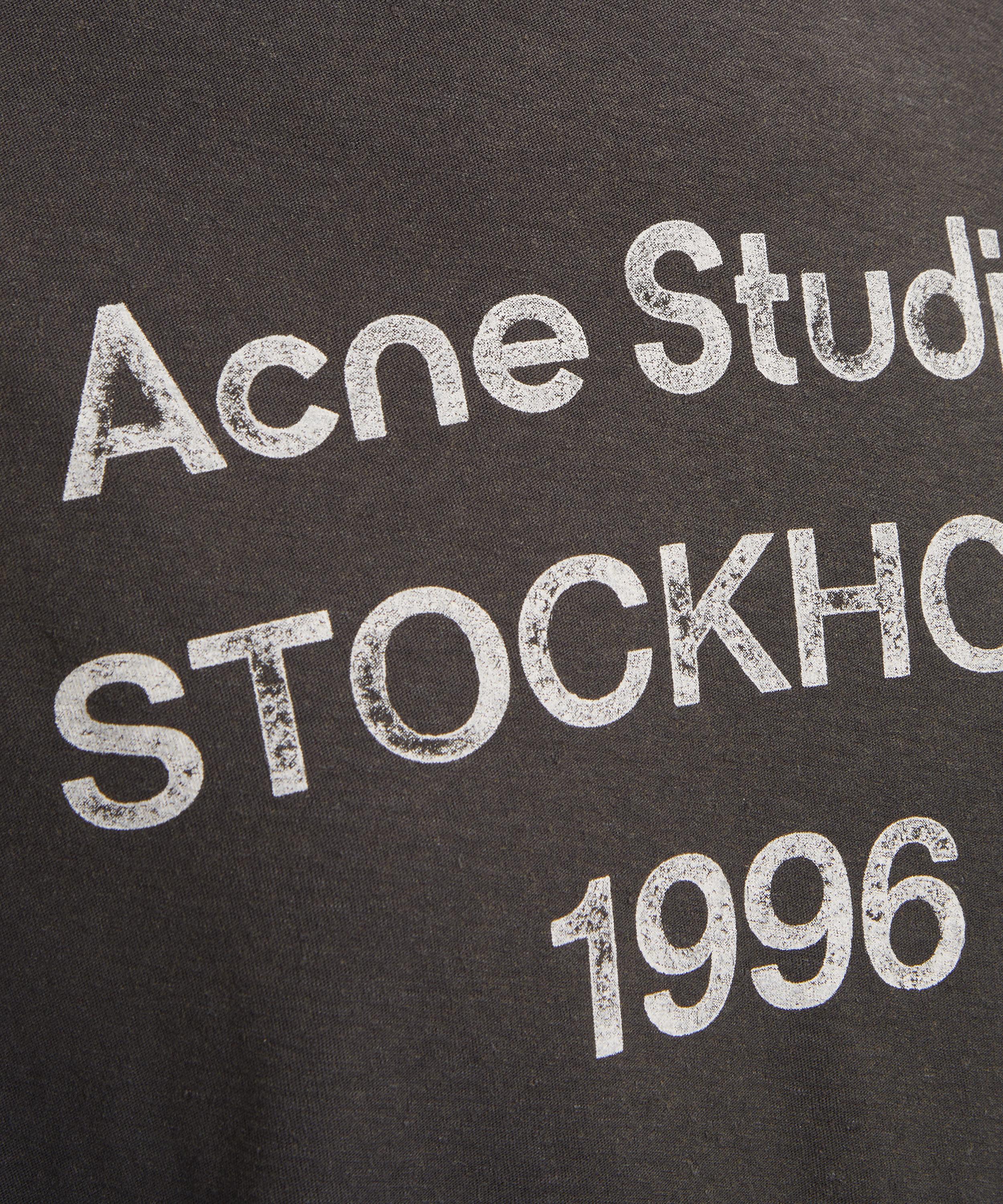 Acne Studios - Black Sprayed Logo T-Shirt image number 4