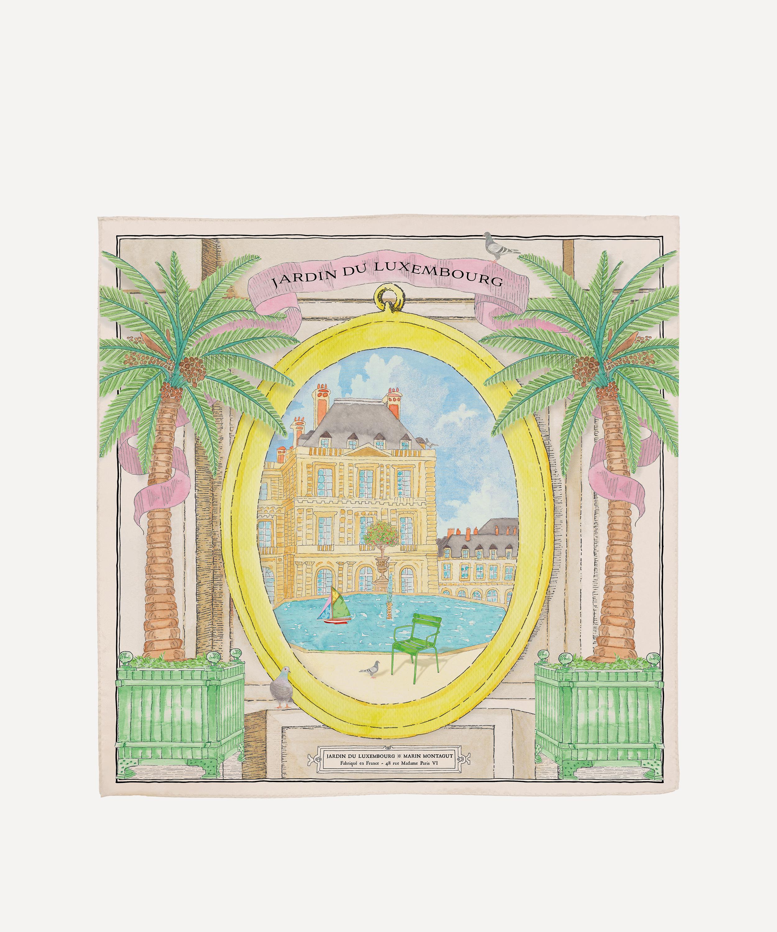 Marin Montagut - Open Window Overlooking Jardin du Luxembourg Silk Scarf