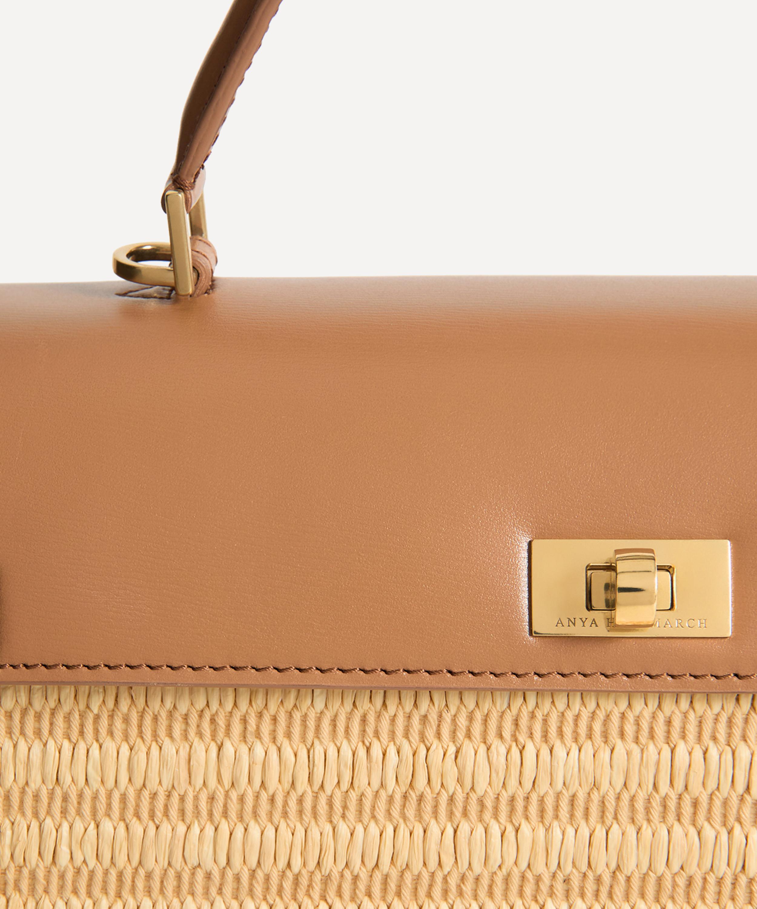Anya Hindmarch - Mortimer Patchwork Raffia and Leather Cross-Body Bag image number 1