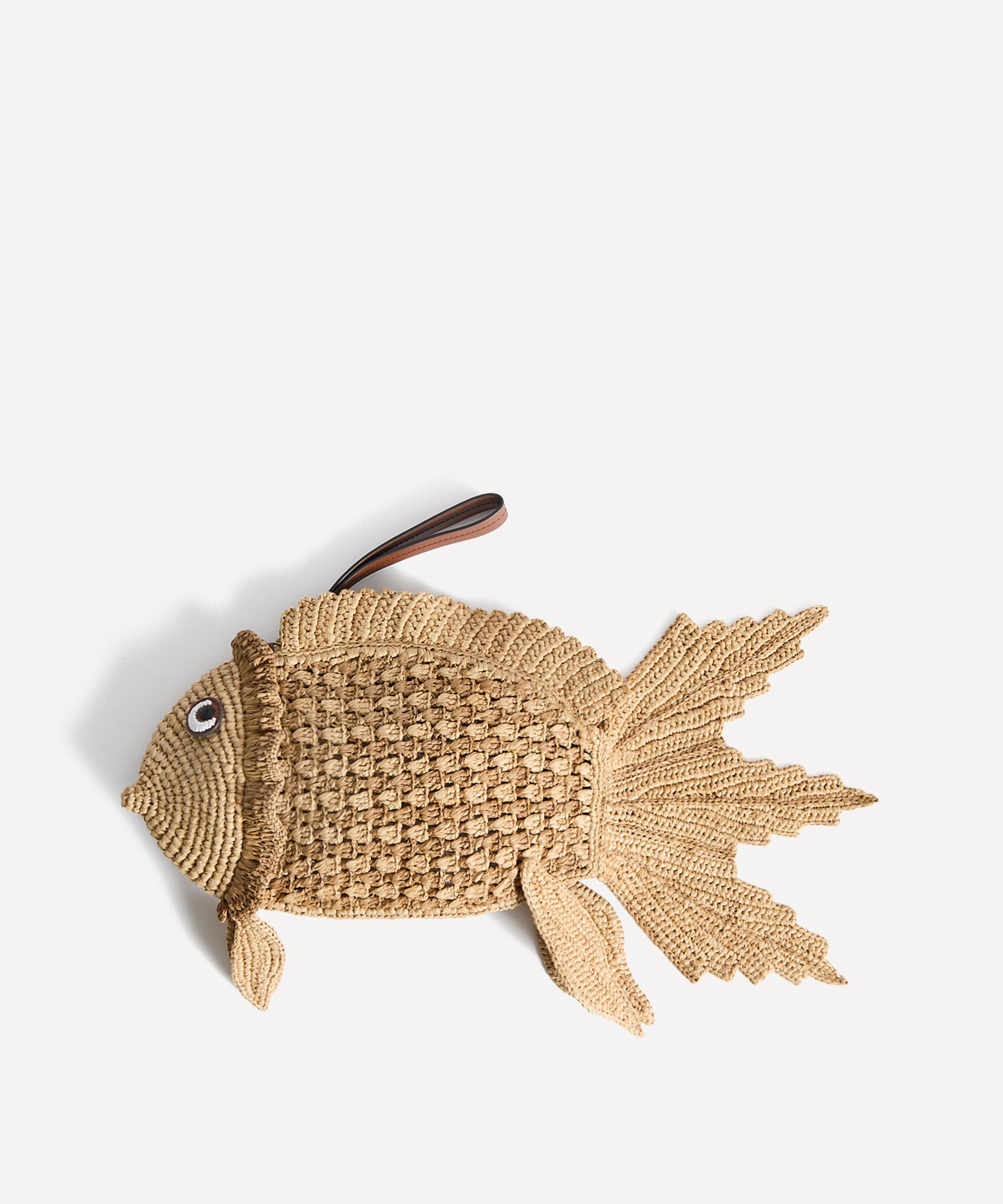 Anya Hindmarch - Raffia Fish Clutch Bag