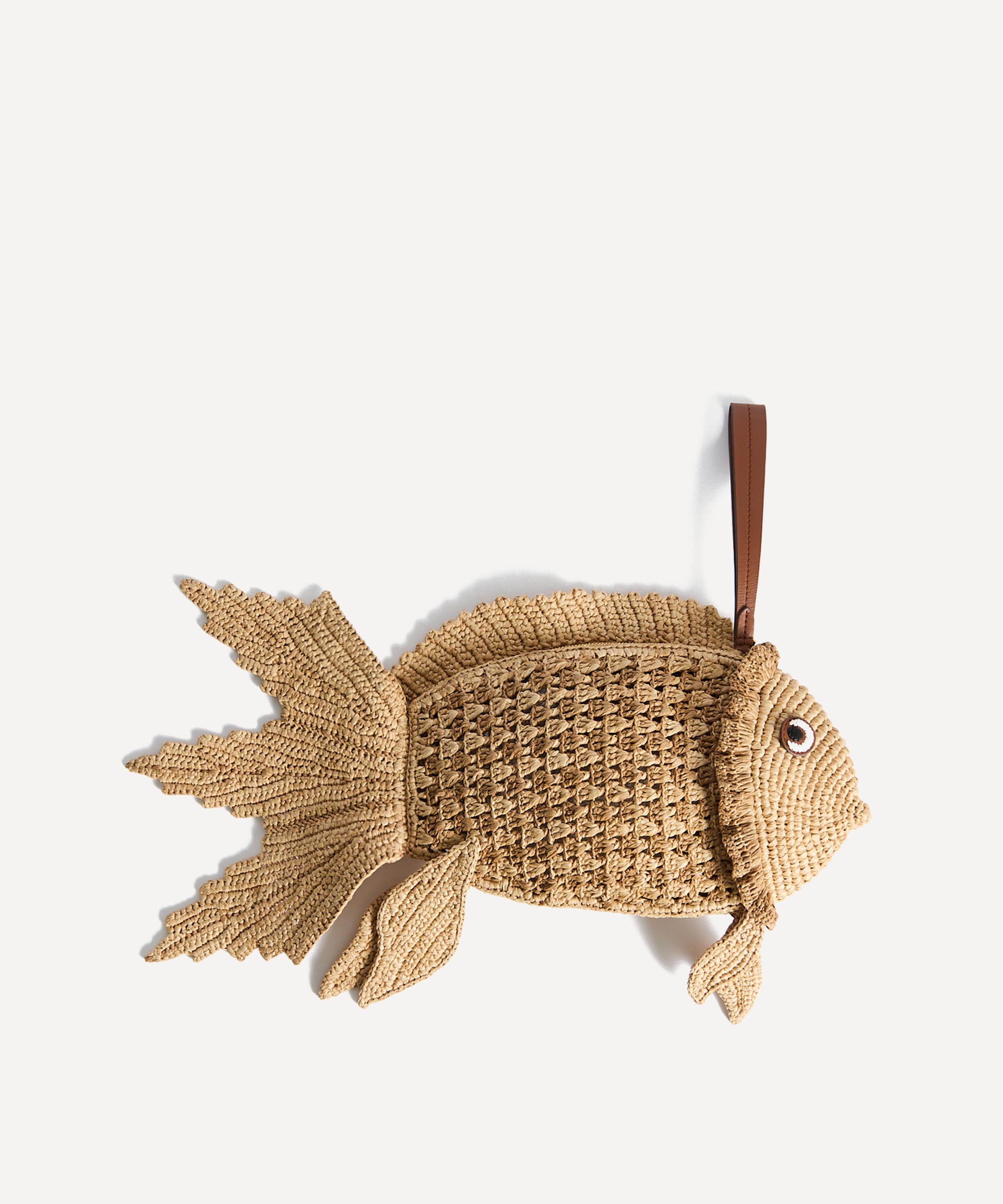 Anya Hindmarch - Raffia Fish Clutch Bag image number 3