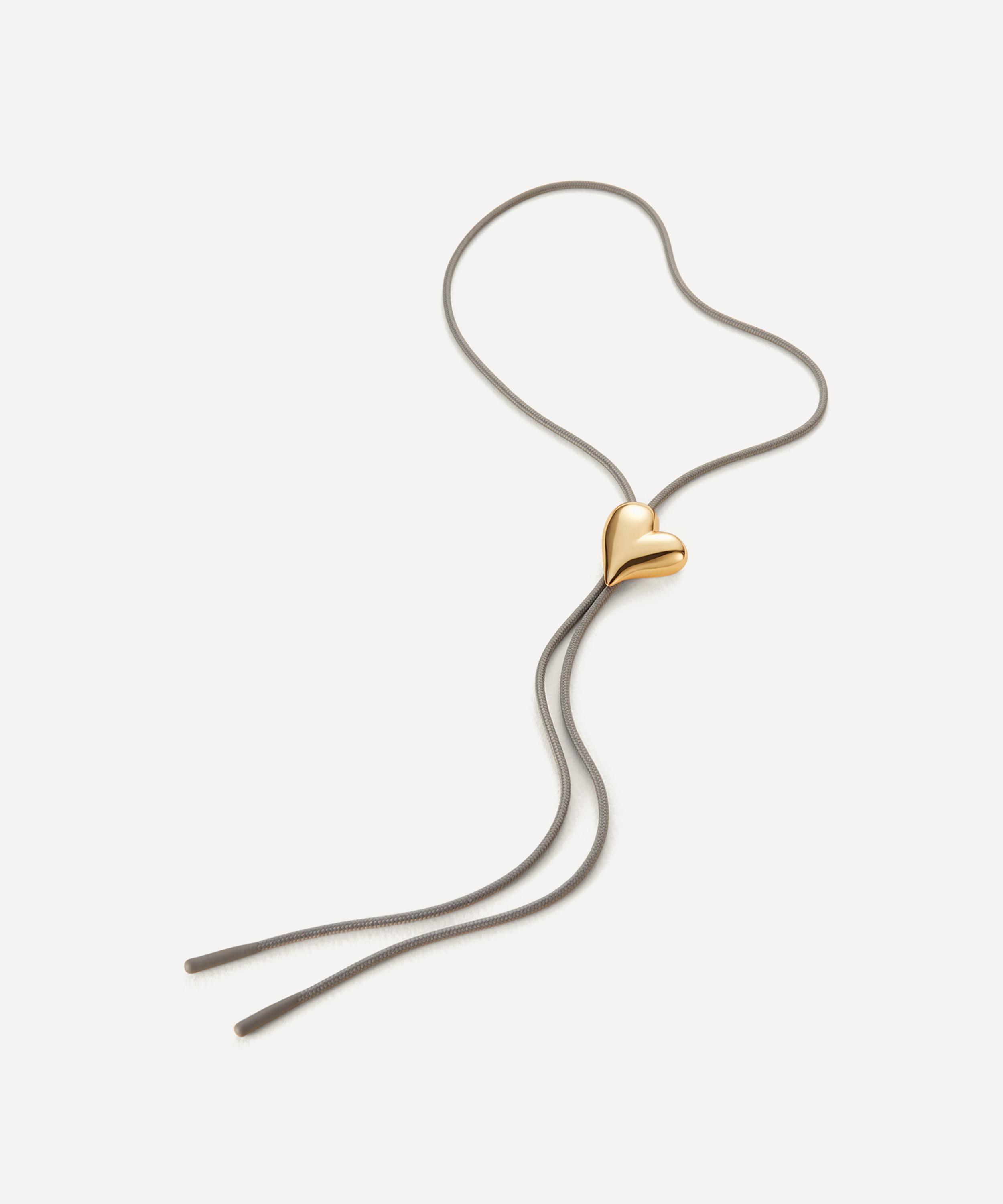 JENNY BIRD - 14ct Gold Art Heart Bolo Tie Necklace