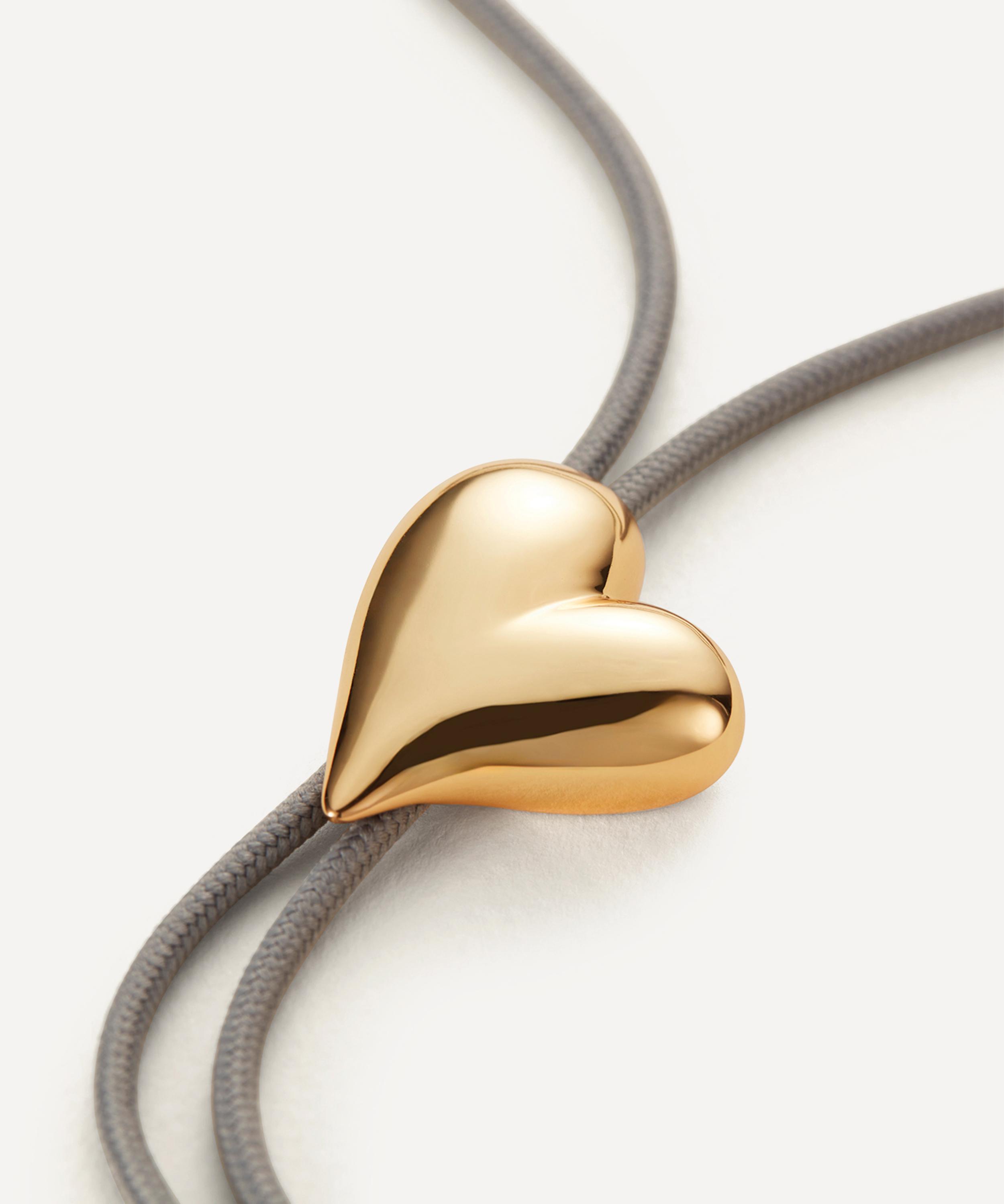 JENNY BIRD - 14ct Gold Art Heart Bolo Tie Necklace image number 2