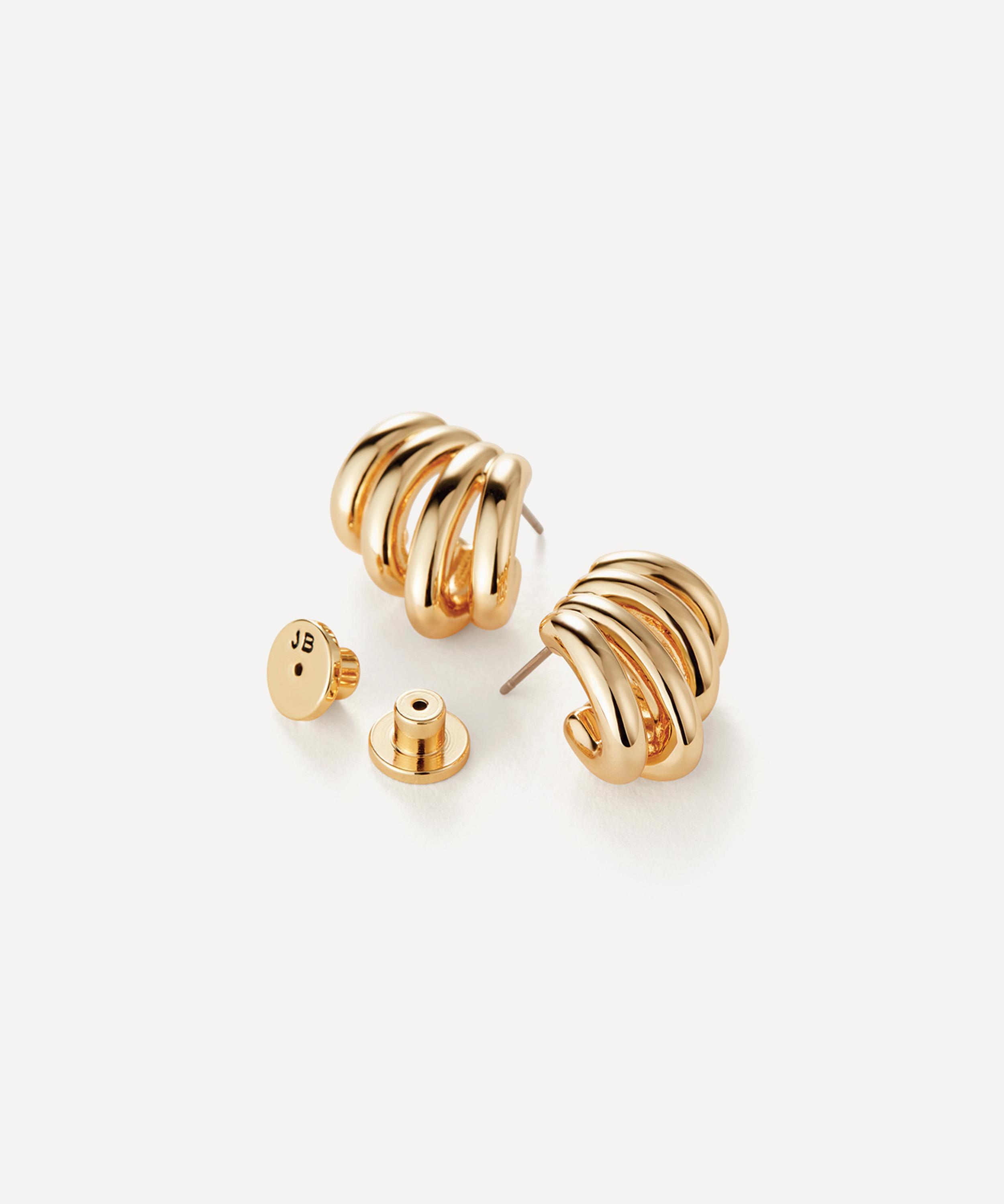JENNY BIRD - 14ct Gold-Plated Monroe Hoop Earrings image number 2