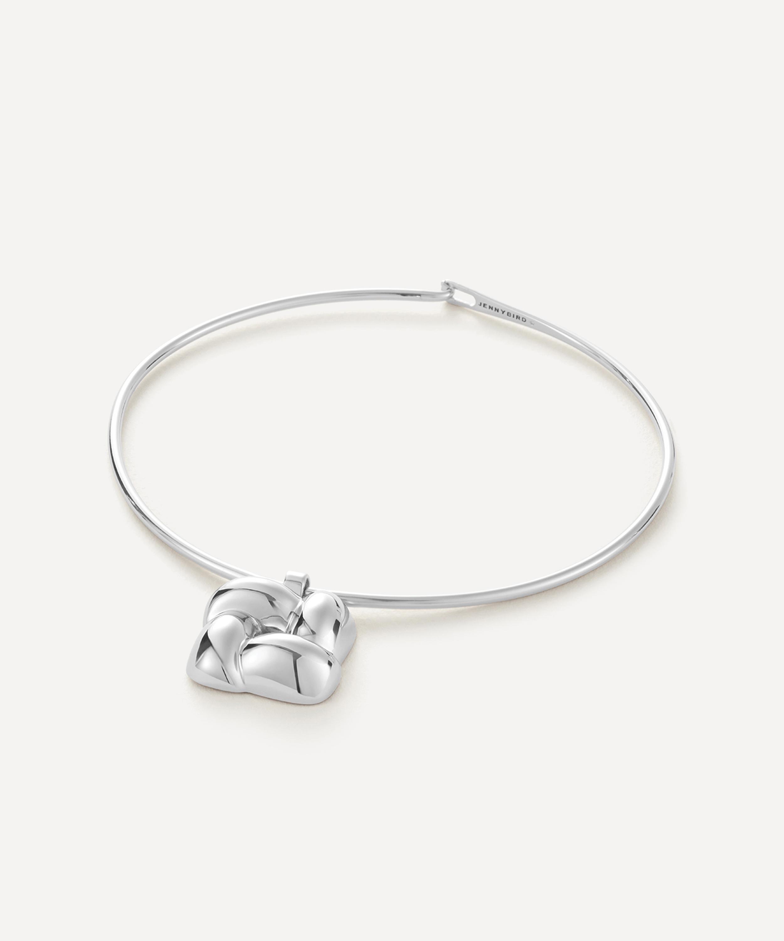 JENNY BIRD - Silver-Plated Woven Square Collar Necklace
