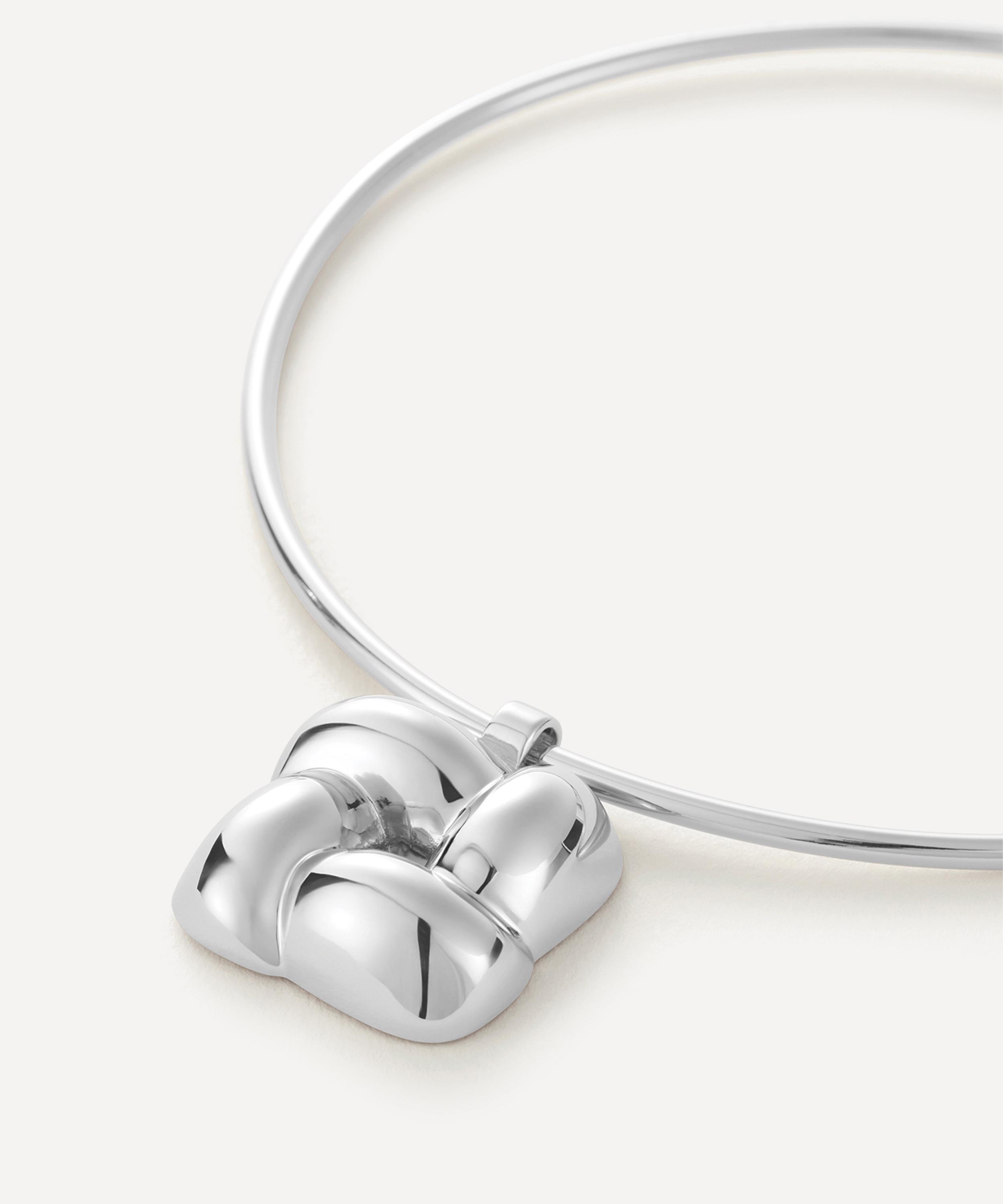 JENNY BIRD - Silver-Plated Woven Square Collar Necklace image number 3