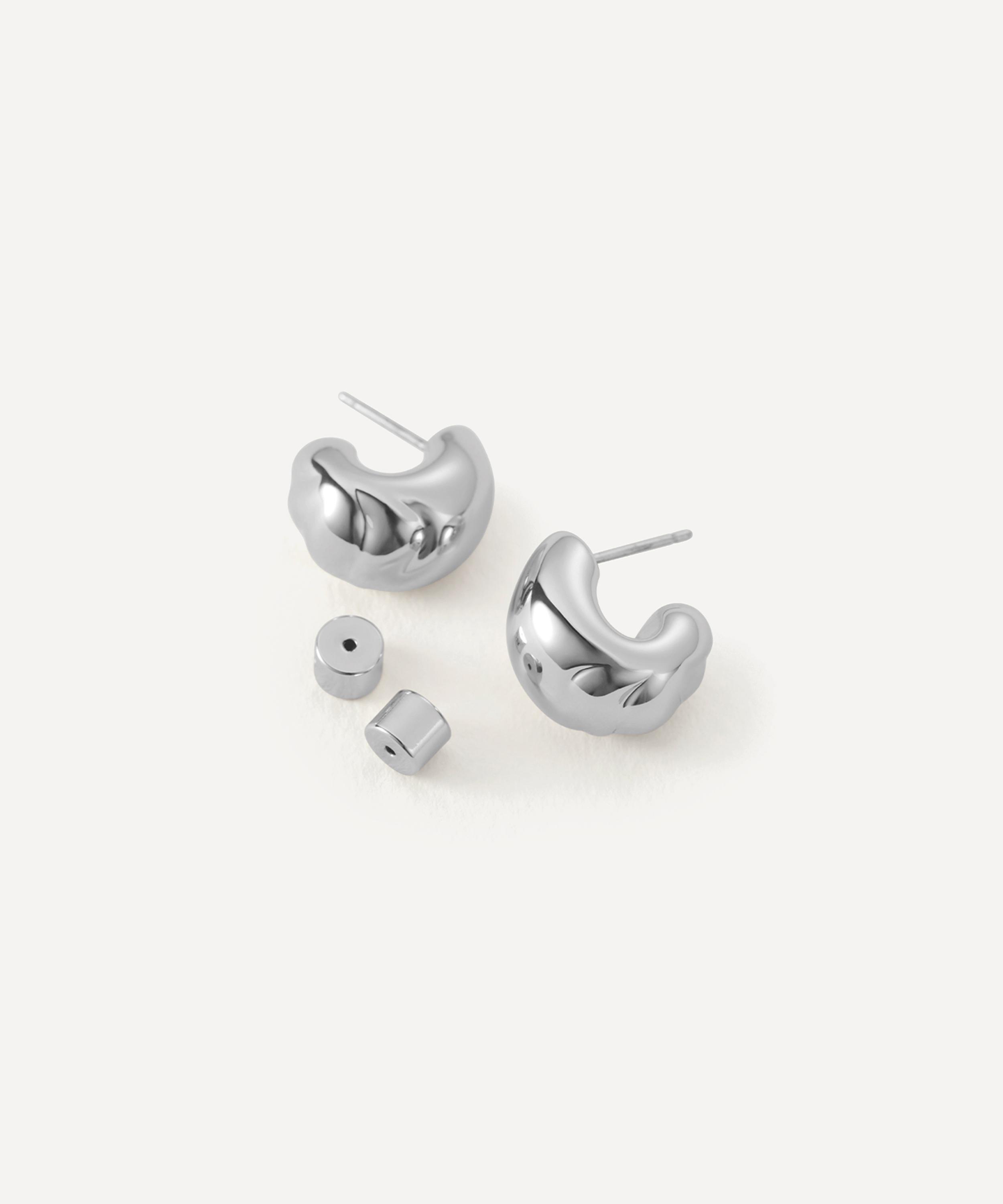 JENNY BIRD - Silver-Plated Nelle Hoop Earrings image number 0