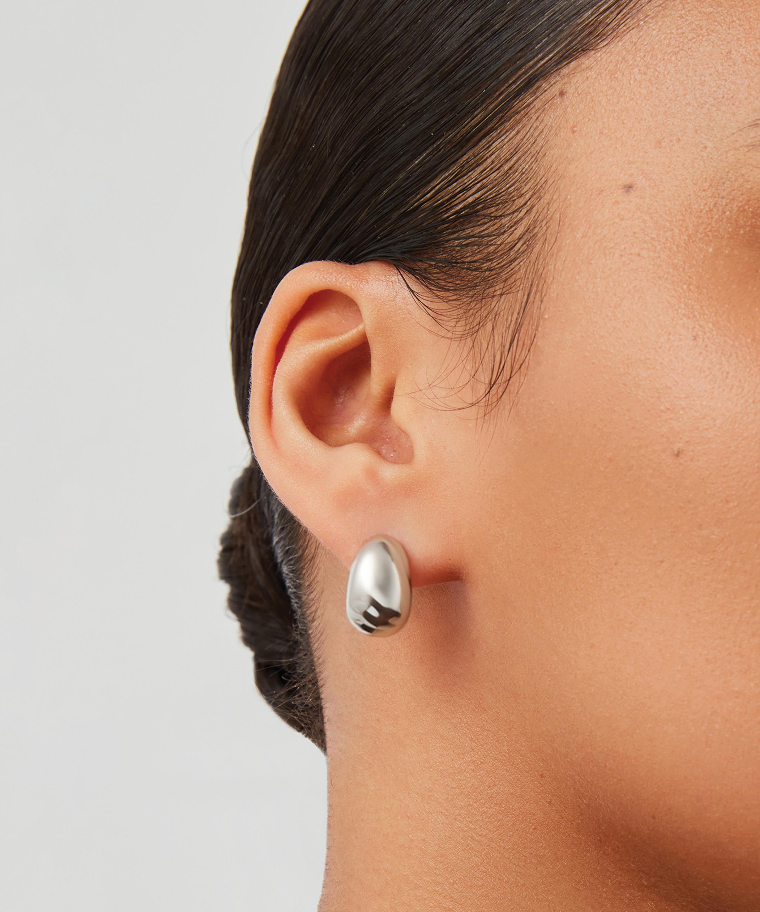 JENNY BIRD - Silver-Plated Nelle Hoop Earrings image number 1
