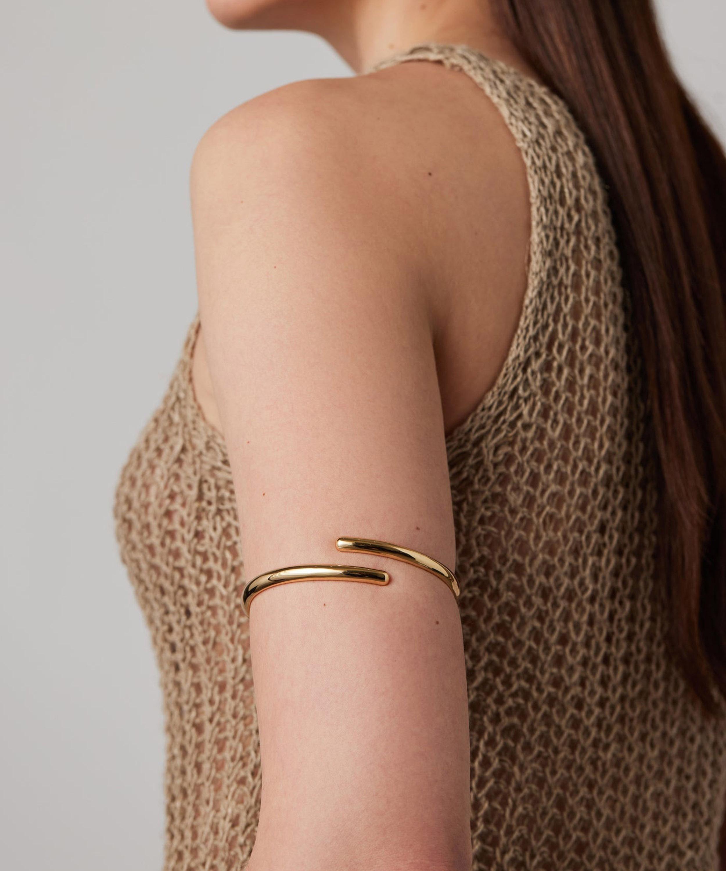JENNY BIRD - Gold-Plated Gia Arm Cuff Bracelet image number 1