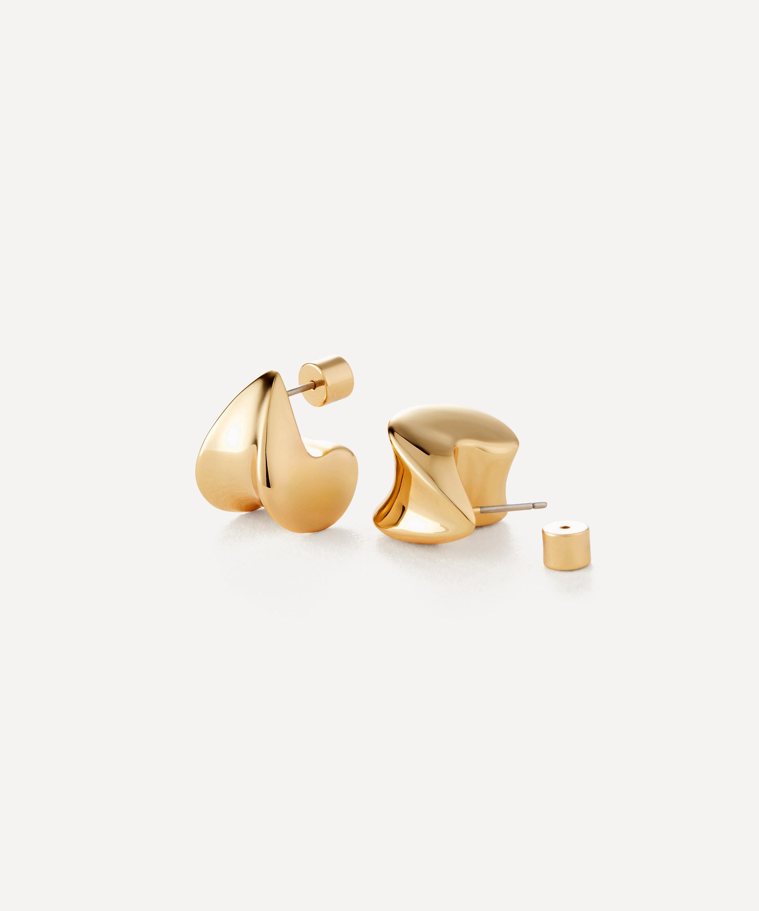 JENNY BIRD - 14ct Gold-Plated Small Paige Puff Earrings image number 2