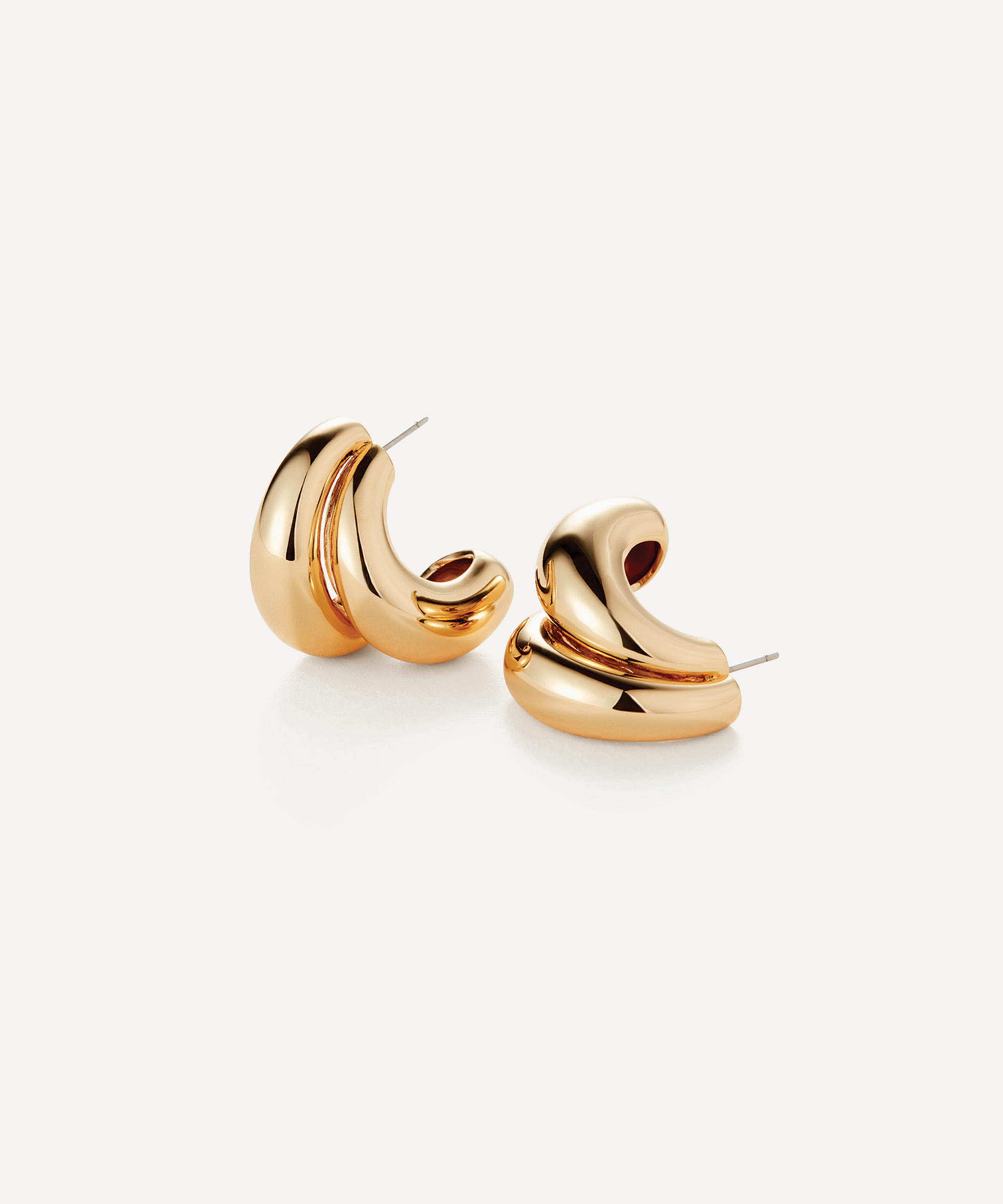 JENNY BIRD - 14ct Gold-Plated Orla Hoop Earrings image number 0