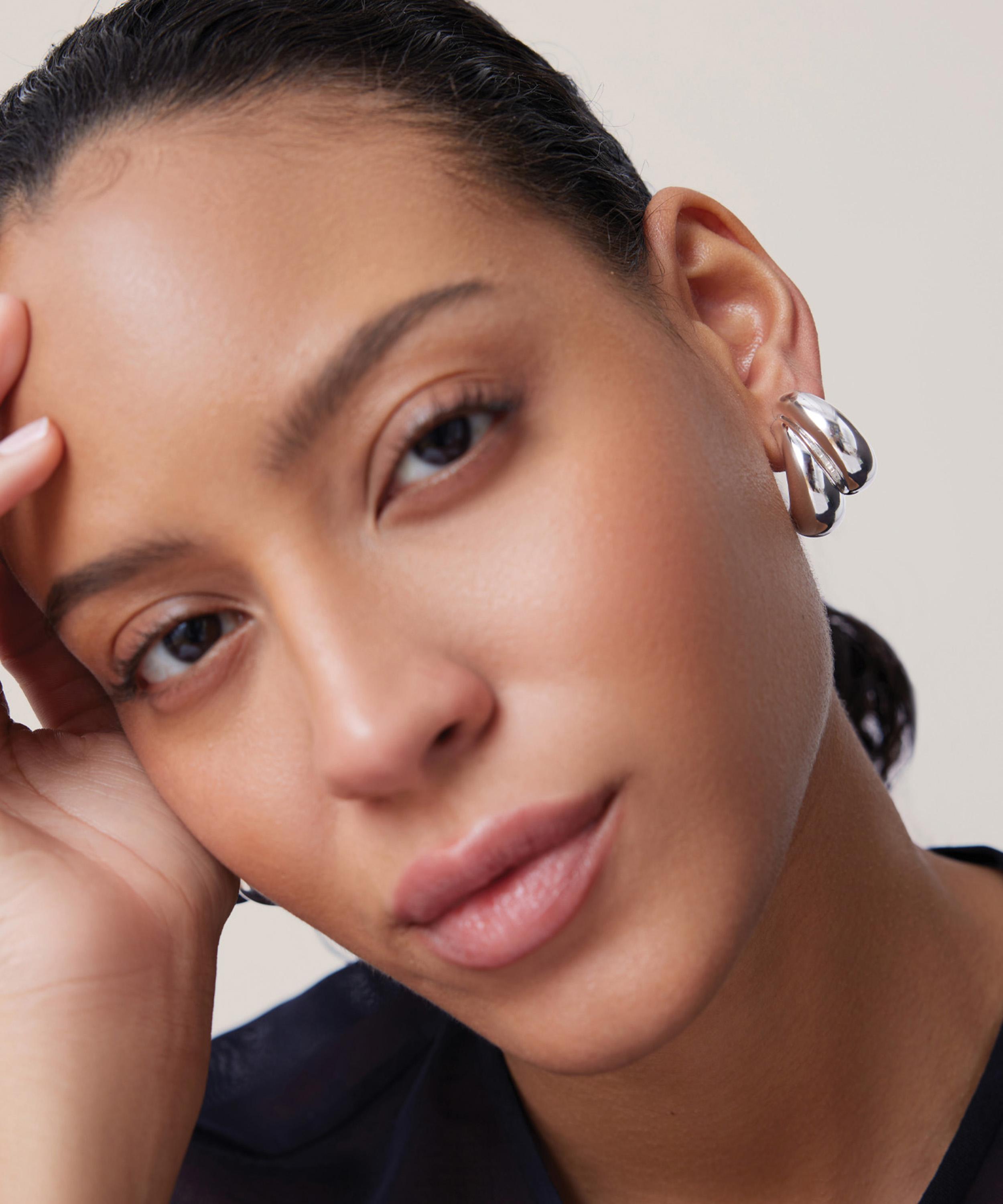 JENNY BIRD - Silver-Plated Orla Hoop Earrings image number 1