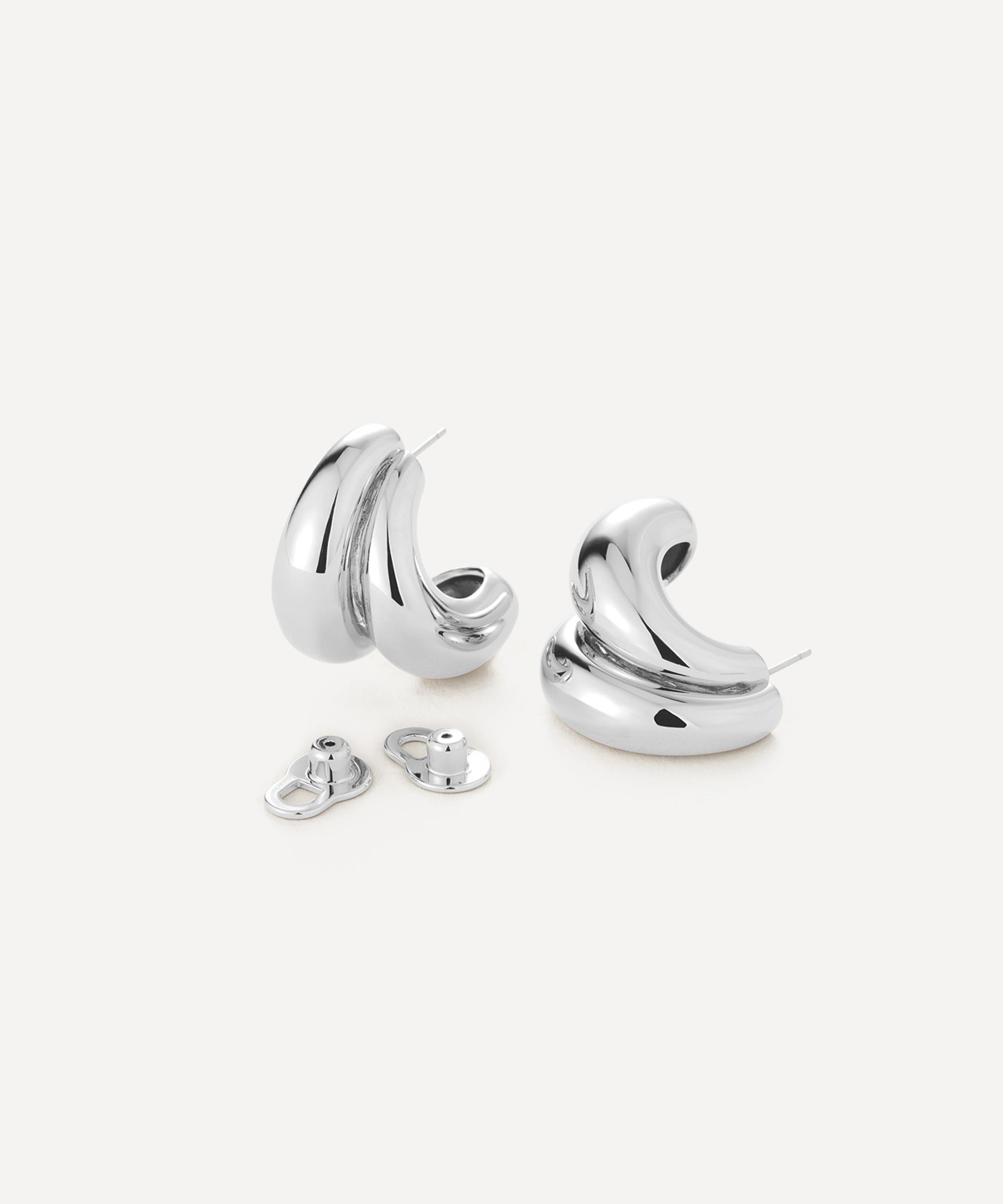 JENNY BIRD - Silver-Plated Orla Hoop Earrings image number 2