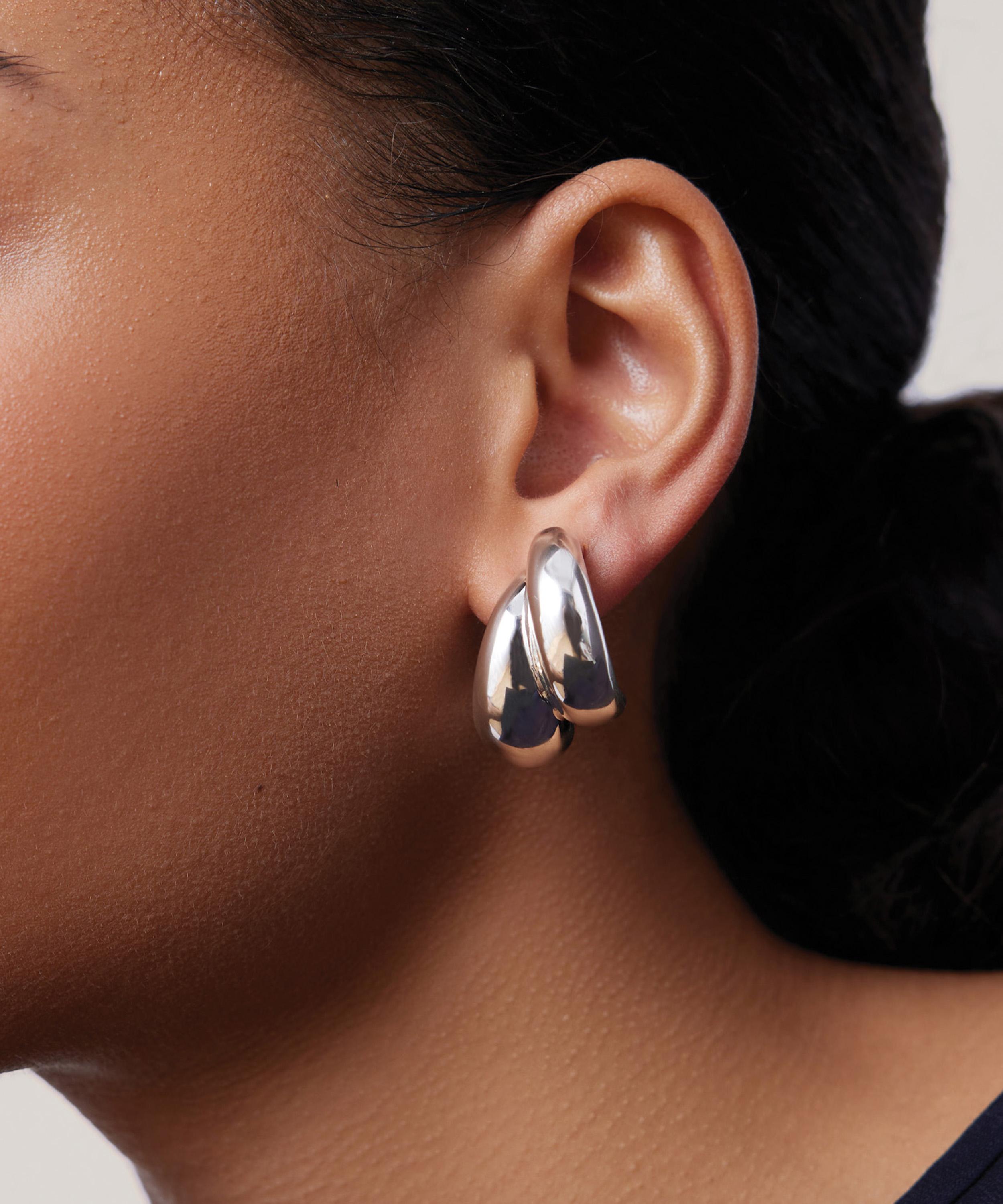 JENNY BIRD - Silver-Plated Orla Hoop Earrings image number 3
