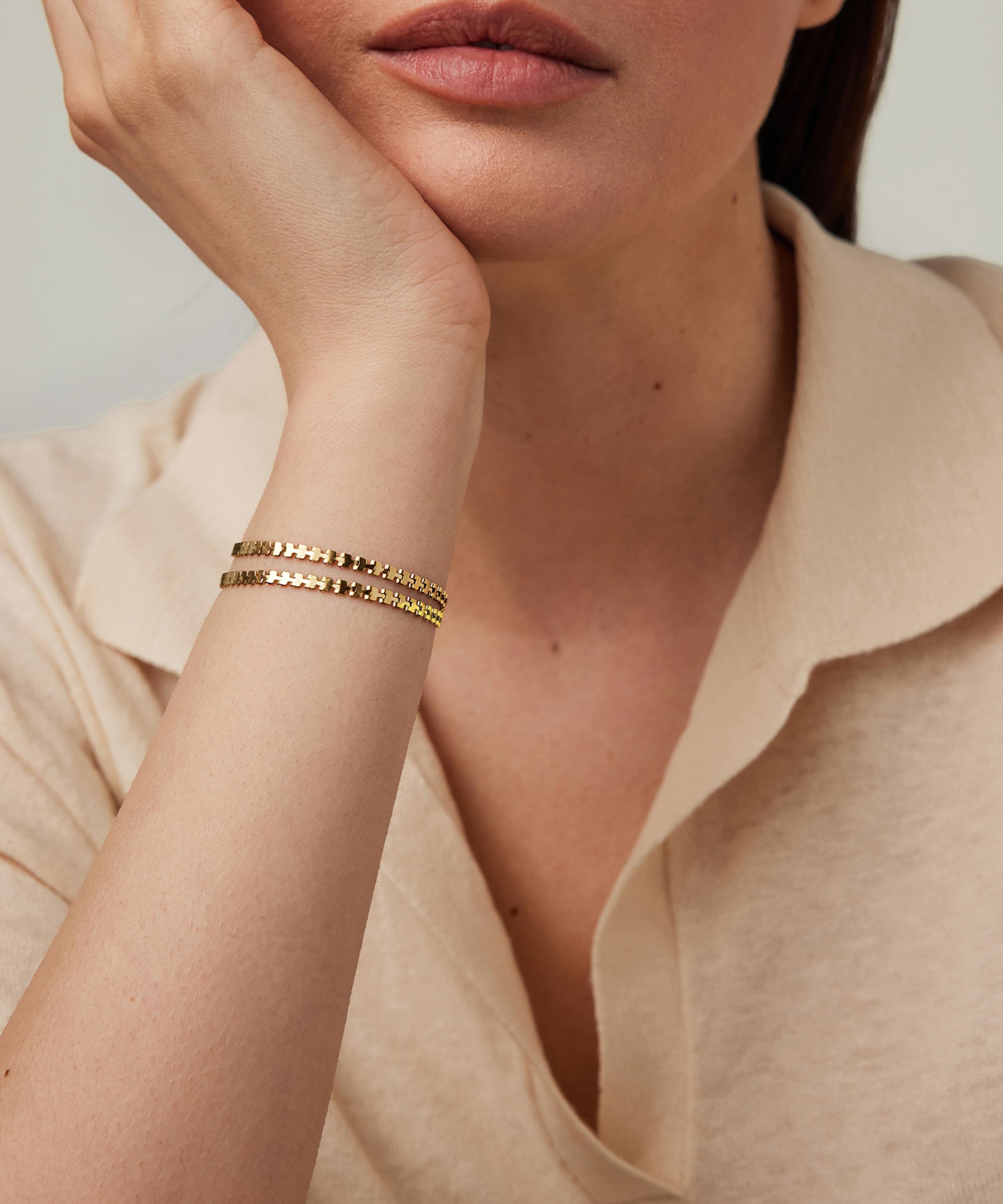JENNY BIRD - 14ct Gold-Plated Double Amalfi Bracelet image number 1