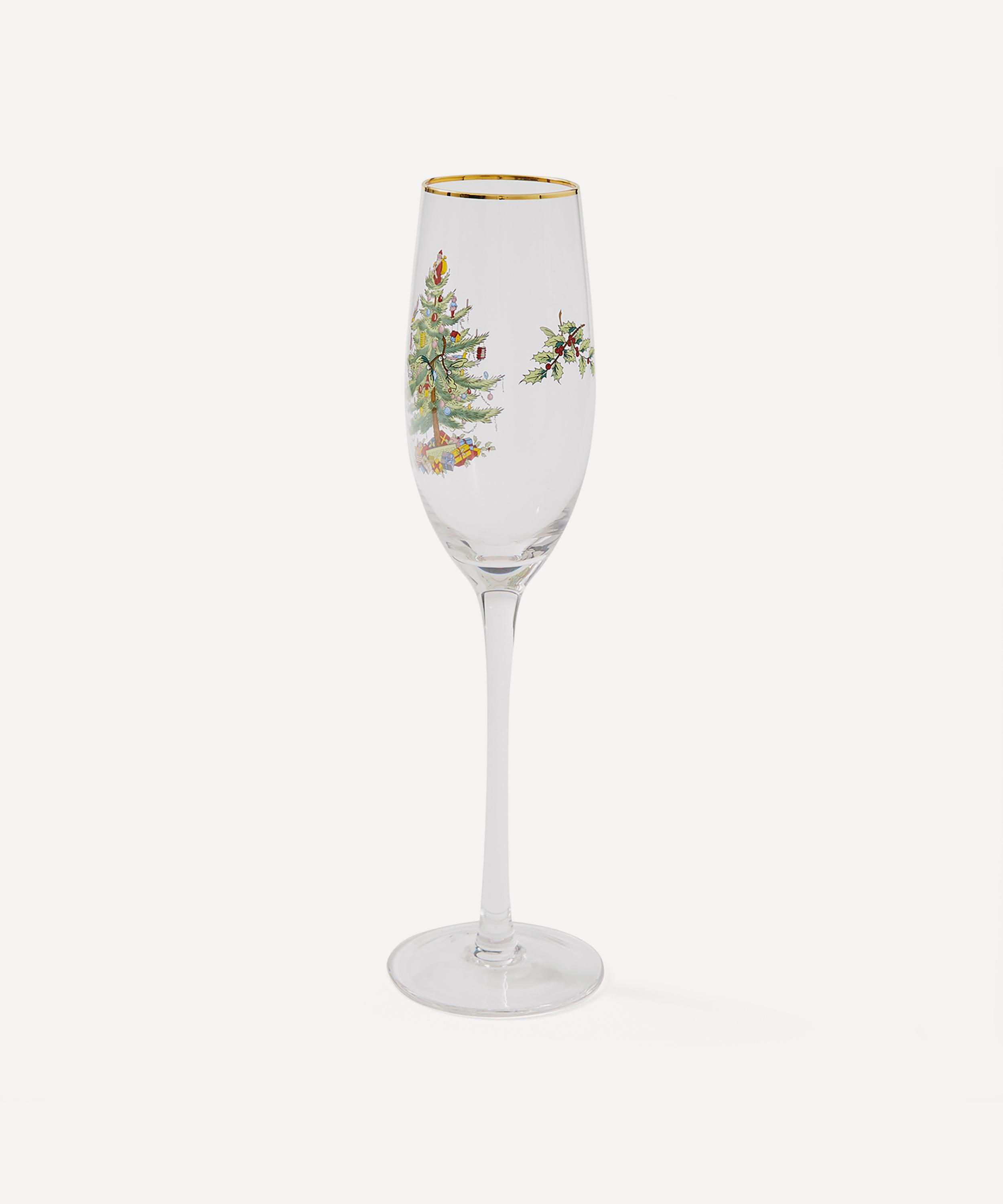 Spode - Christmas Tree Champagne Flutes Set of Four image number 2